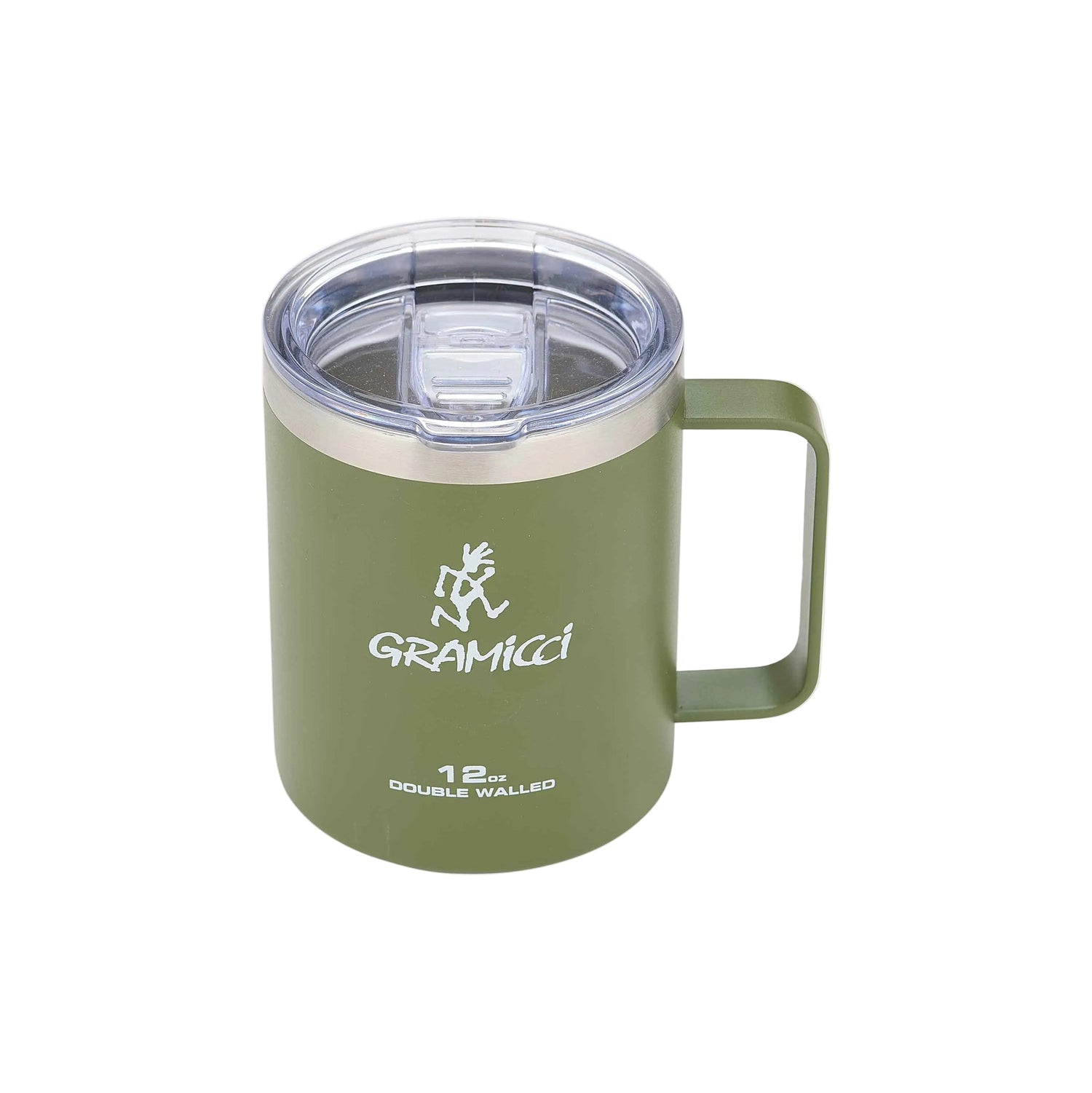 DOUBLE WALLED STAINLESS STEEL MUG OLIVE