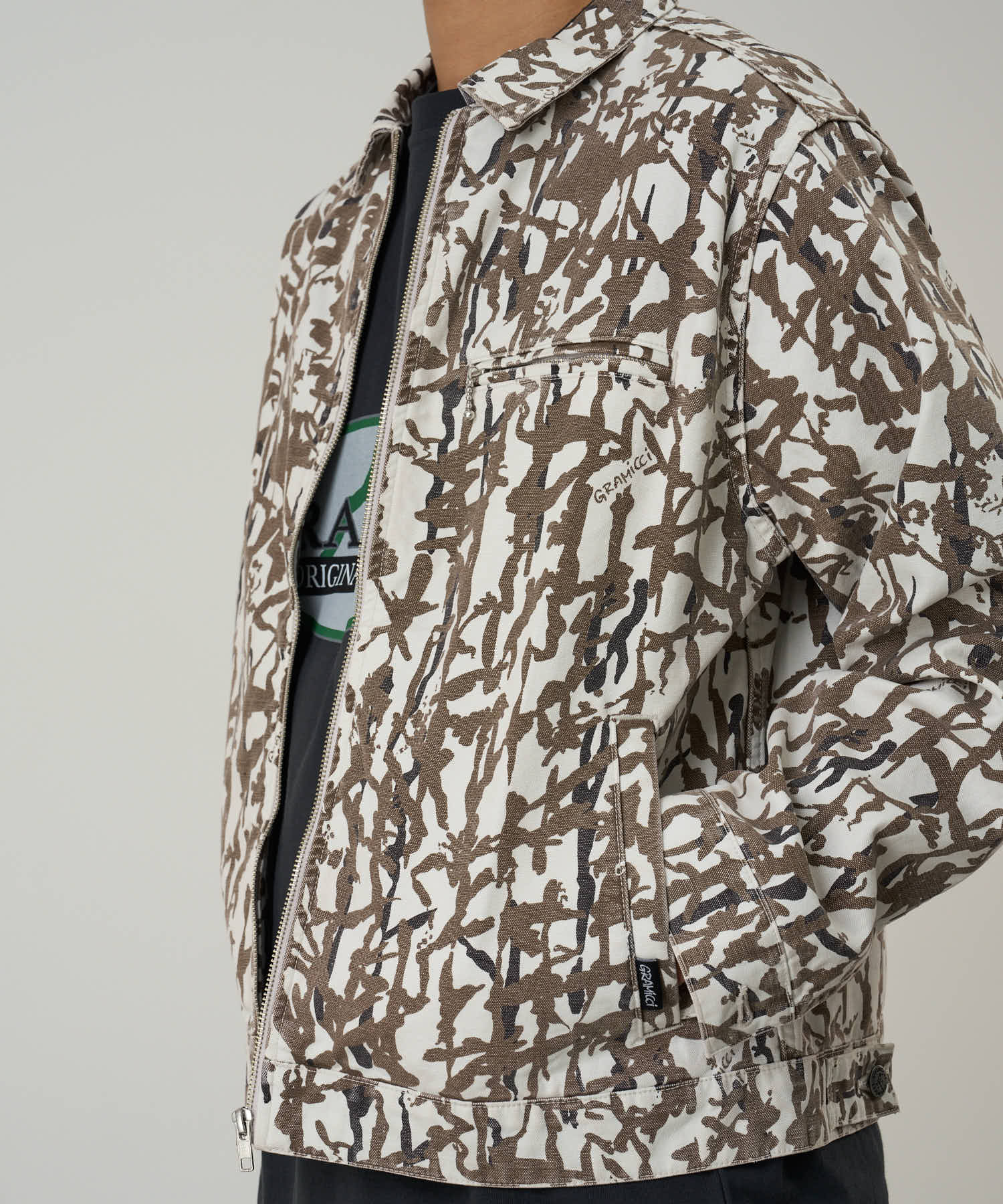 TAOS CANVAS JACKET GREY REED