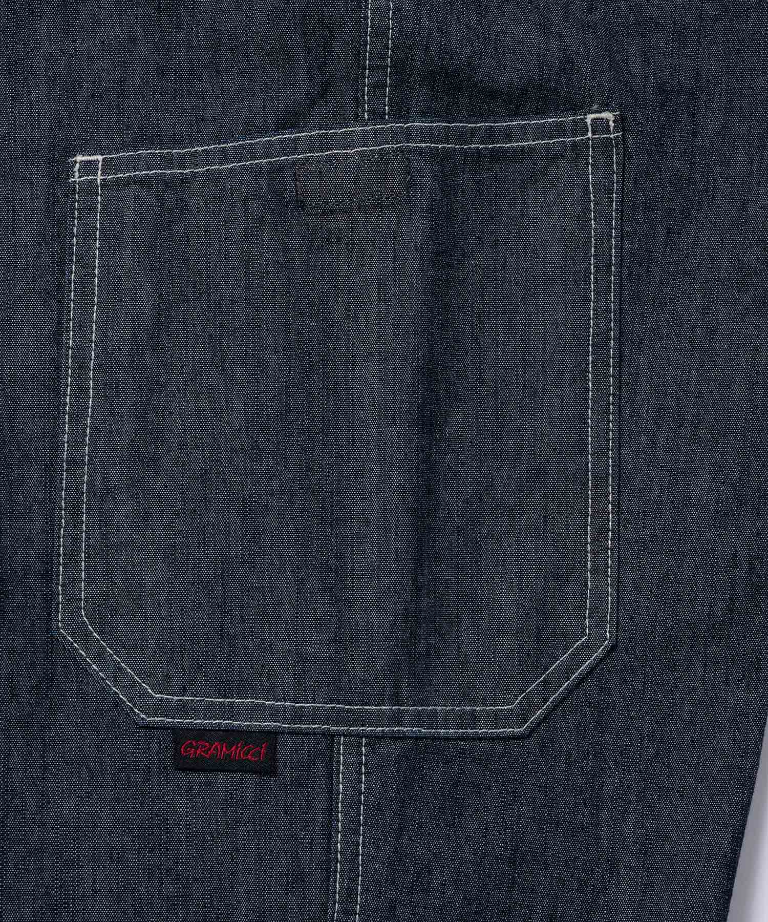 JAPANESE CHAMBRAY ROCK SLIDE PANT NAVY