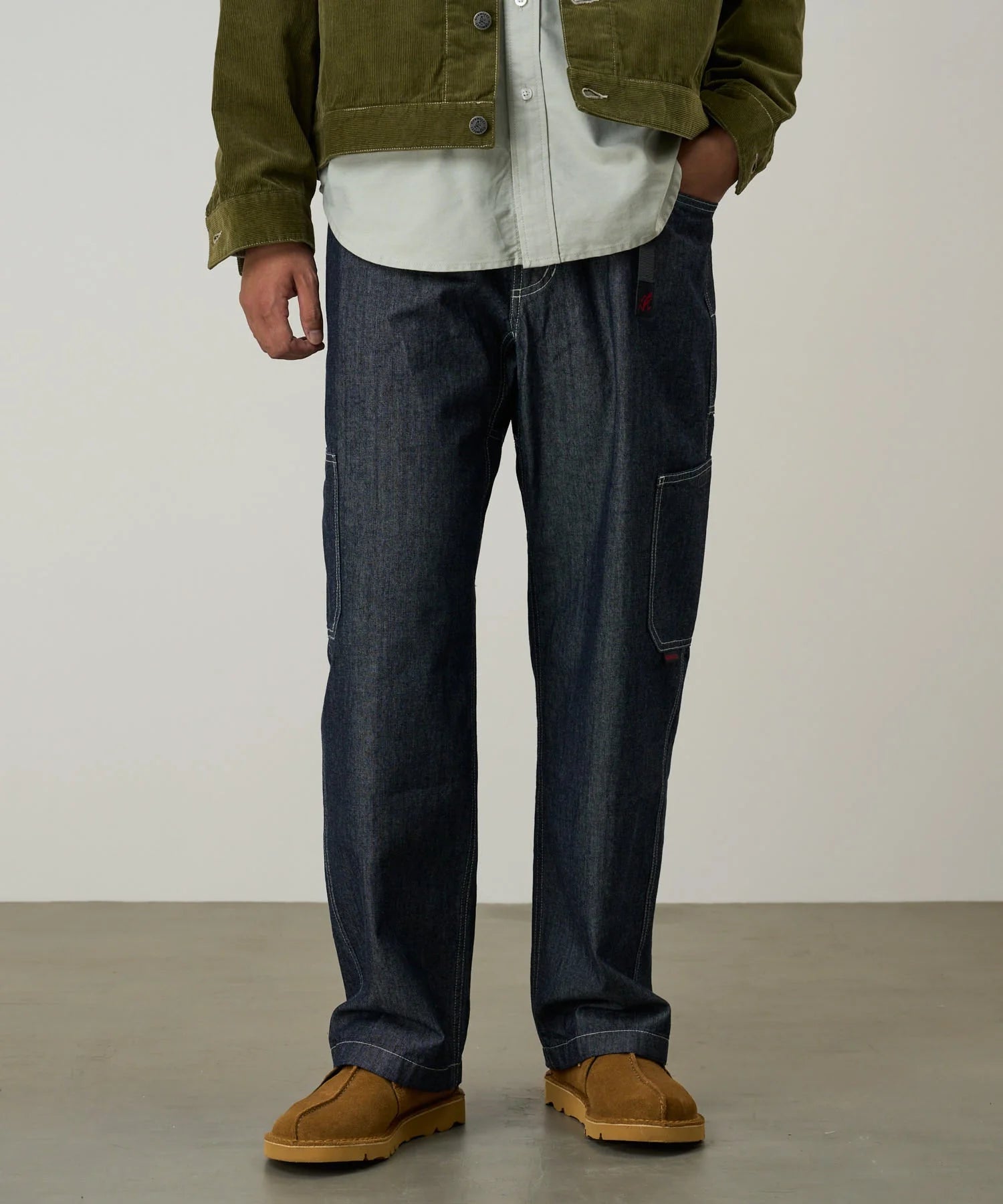 JAPANESE CHAMBRAY ROCK SLIDE PANT NAVY