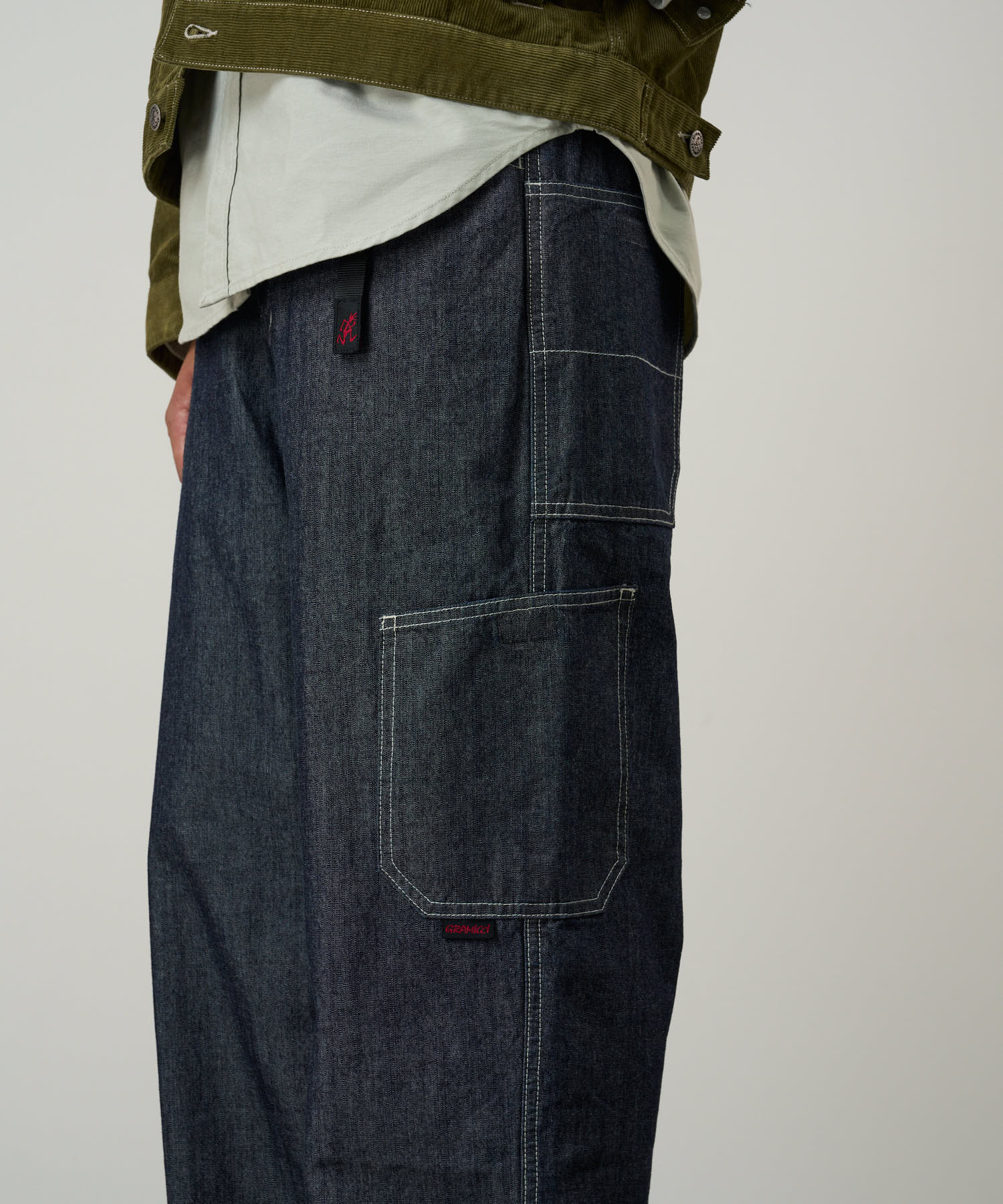 JAPANESE CHAMBRAY ROCK SLIDE PANT NAVY