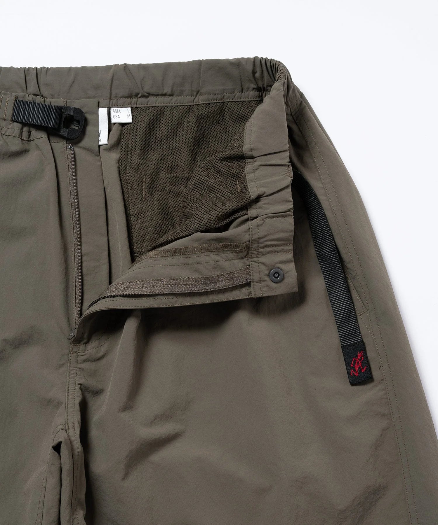 NYLON PANELED TREK PANT GRANITE