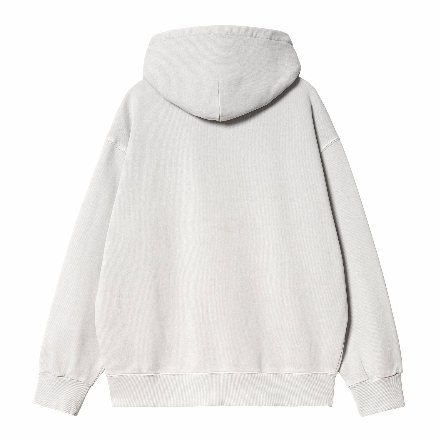 HOODED NELSON SWEAT SONIC SILVER GARMENT DYED