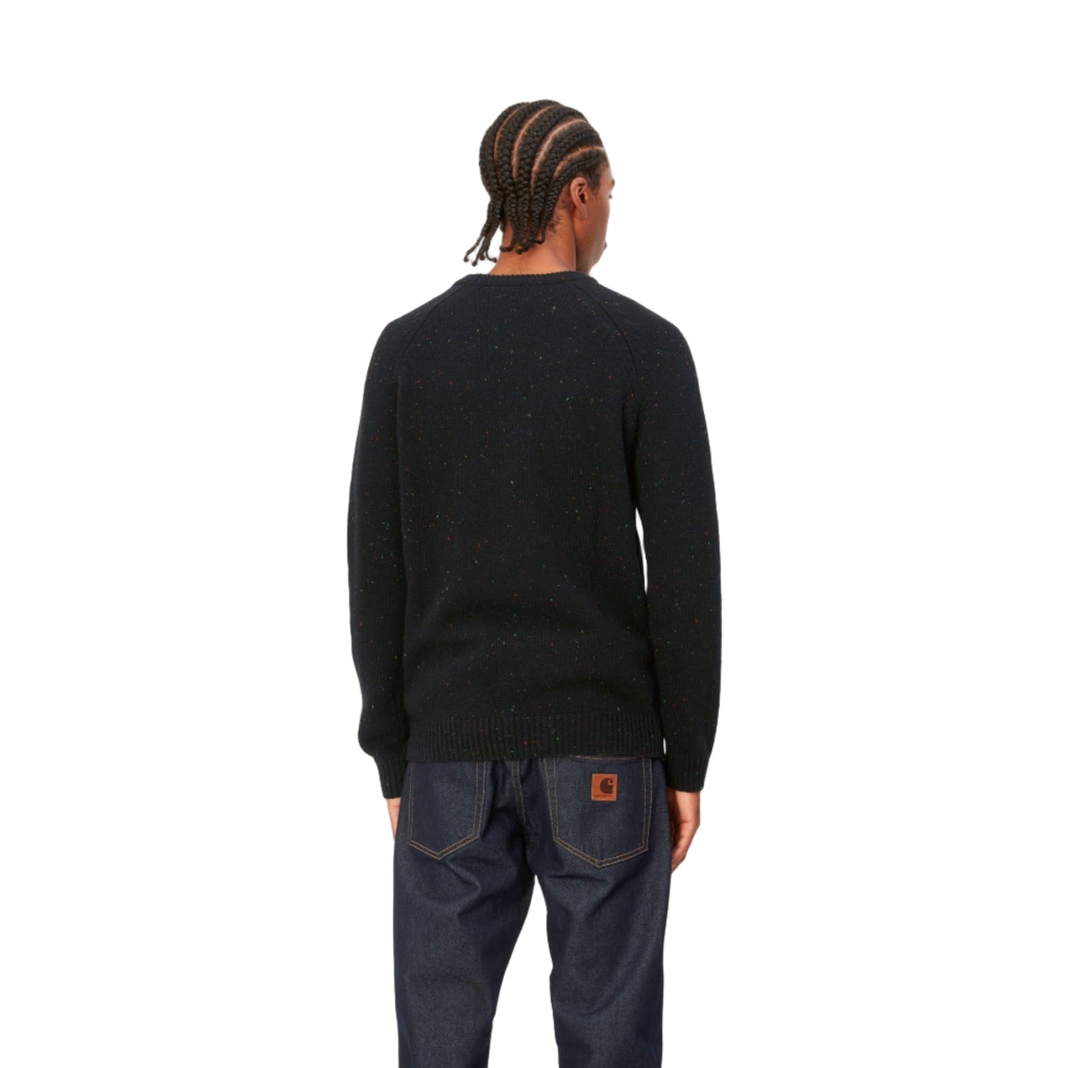ANGLISTIC SWEATER SPECKLED BLACK