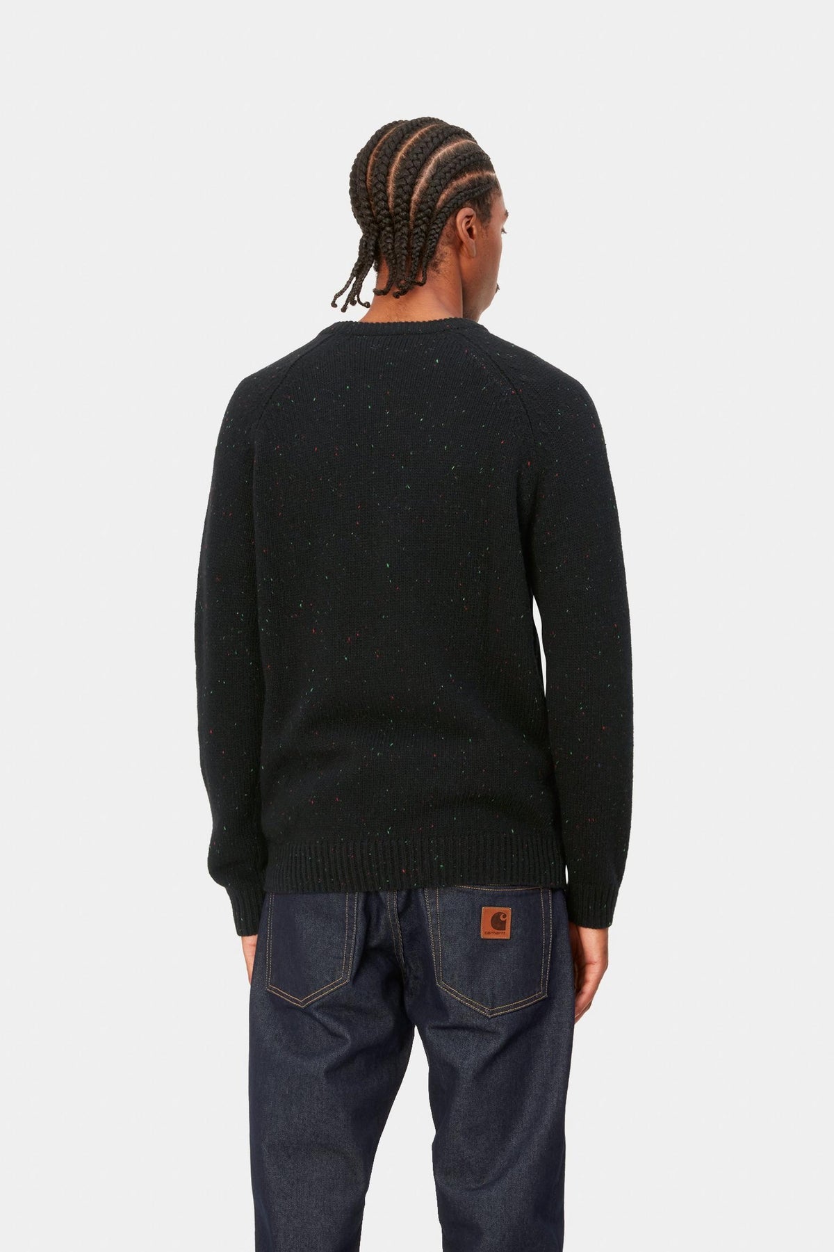 ANGLISTIC SWEATER SPECKLED BLACK