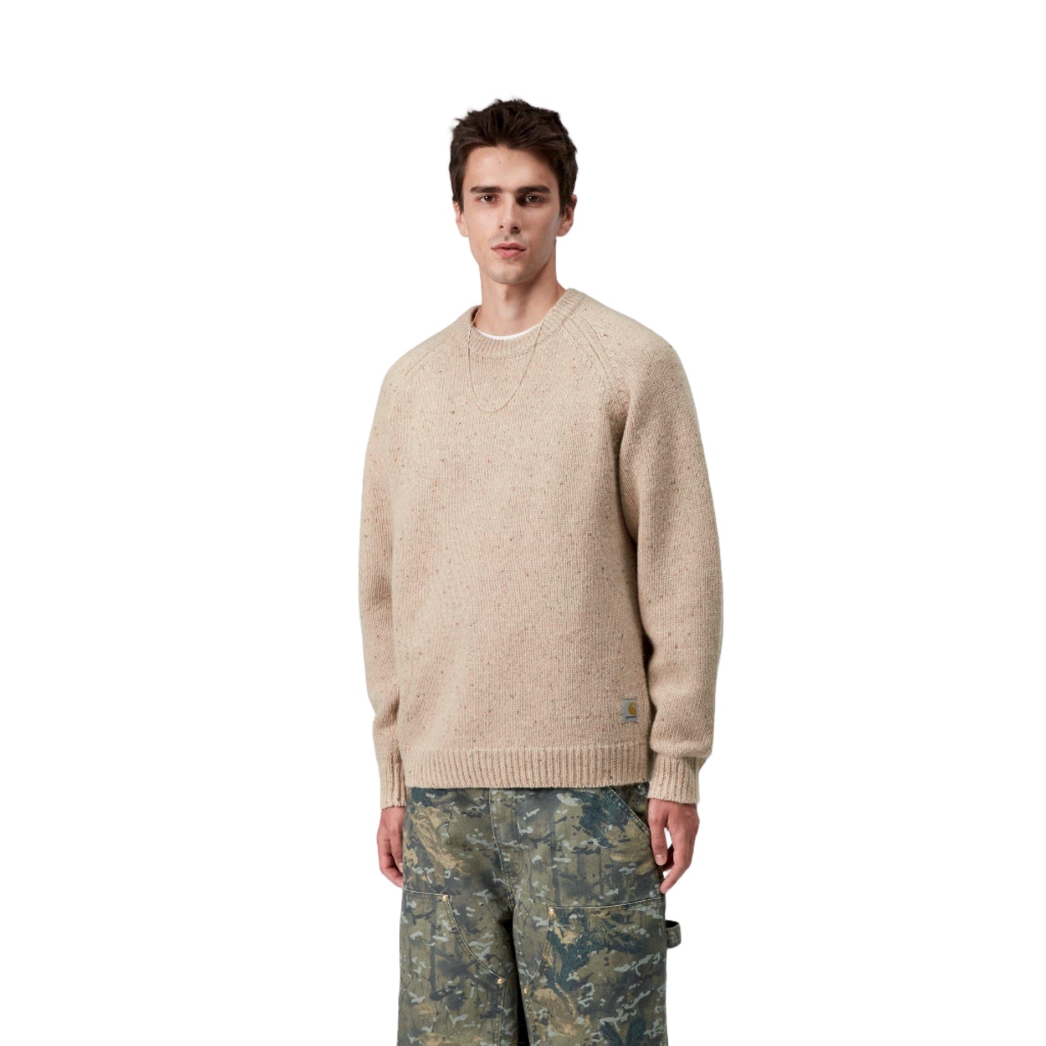 ANGLISTIC SWEATER SPECKLED FLEUR DE SEL