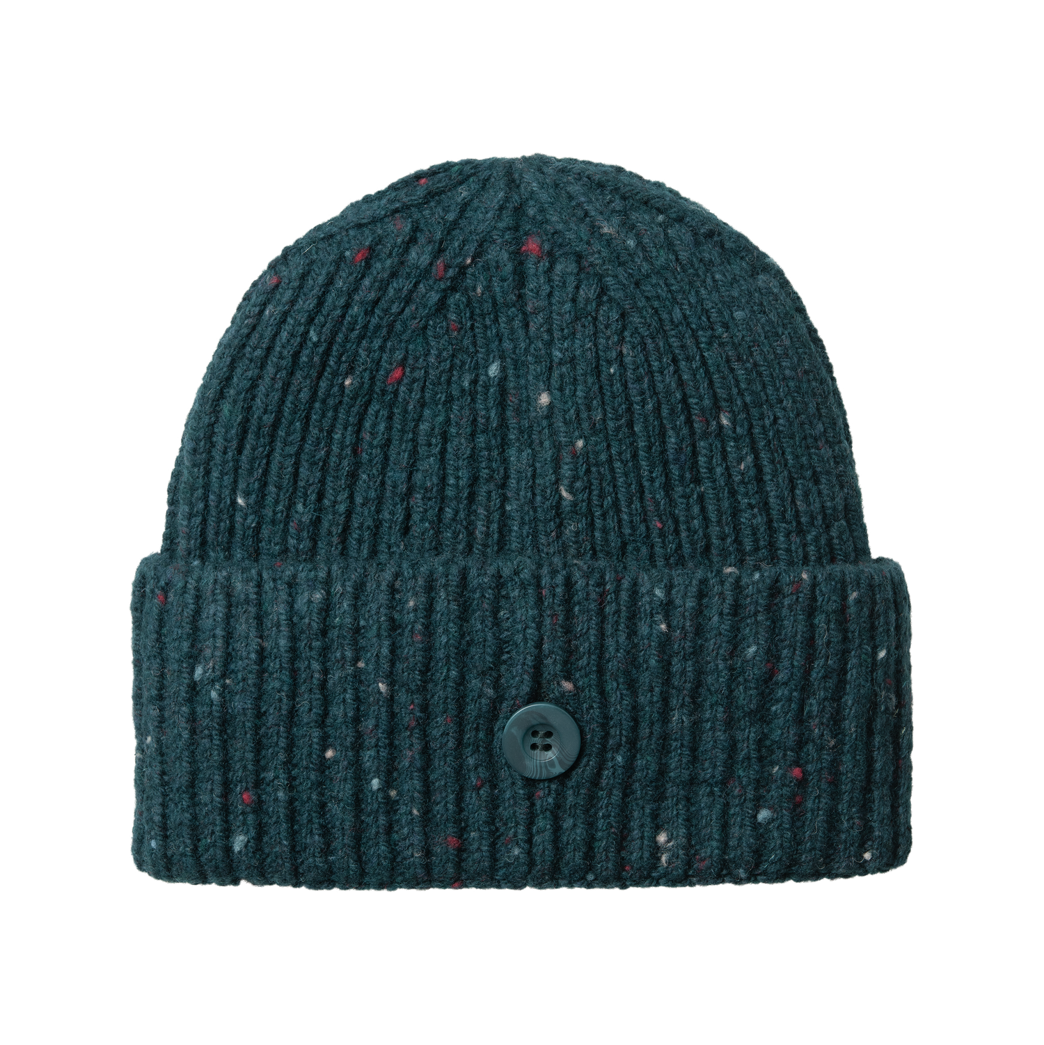 ANGLISTIC BEANIE SPECKLED DEEP LAGOON