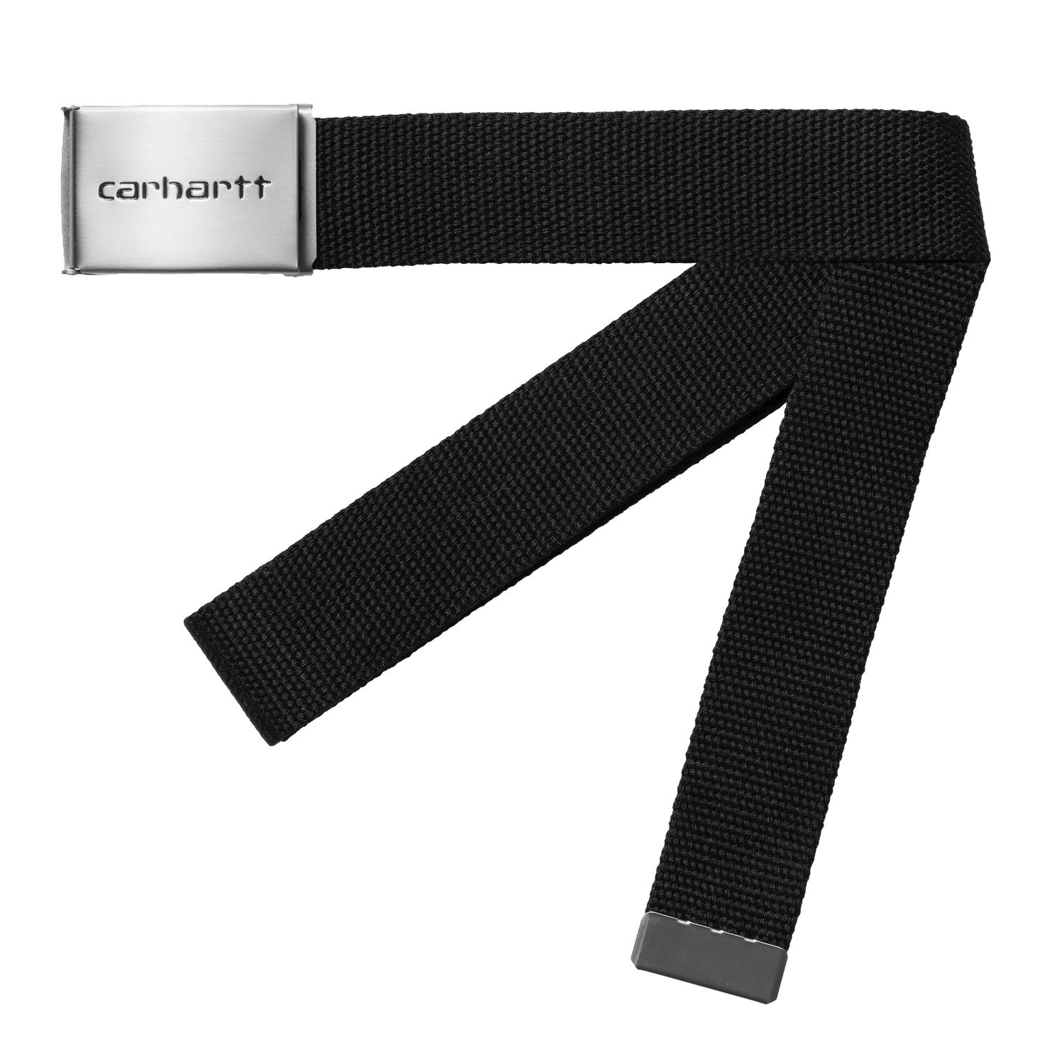 CLIP BELT CHROME BLACK