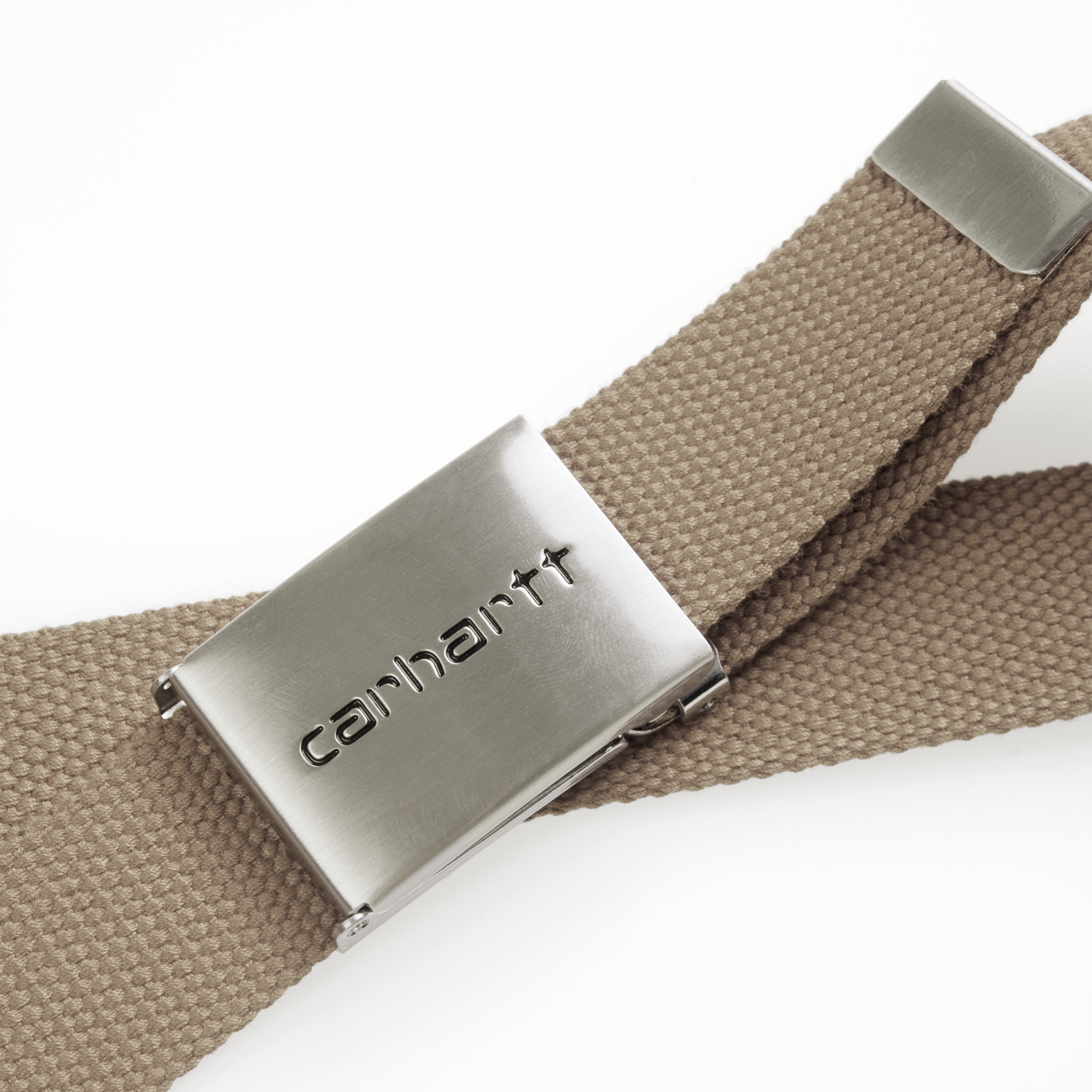 CLIP BELT CHROME LEATHER
