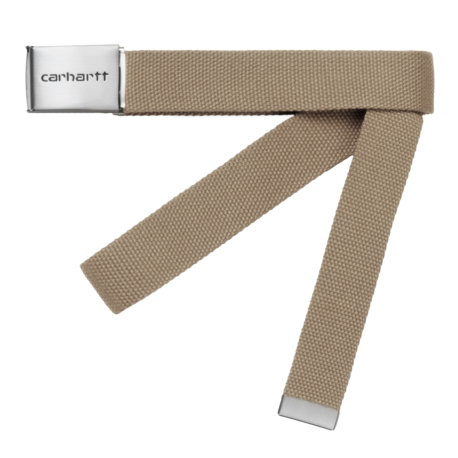CLIP BELT CHROME LEATHER