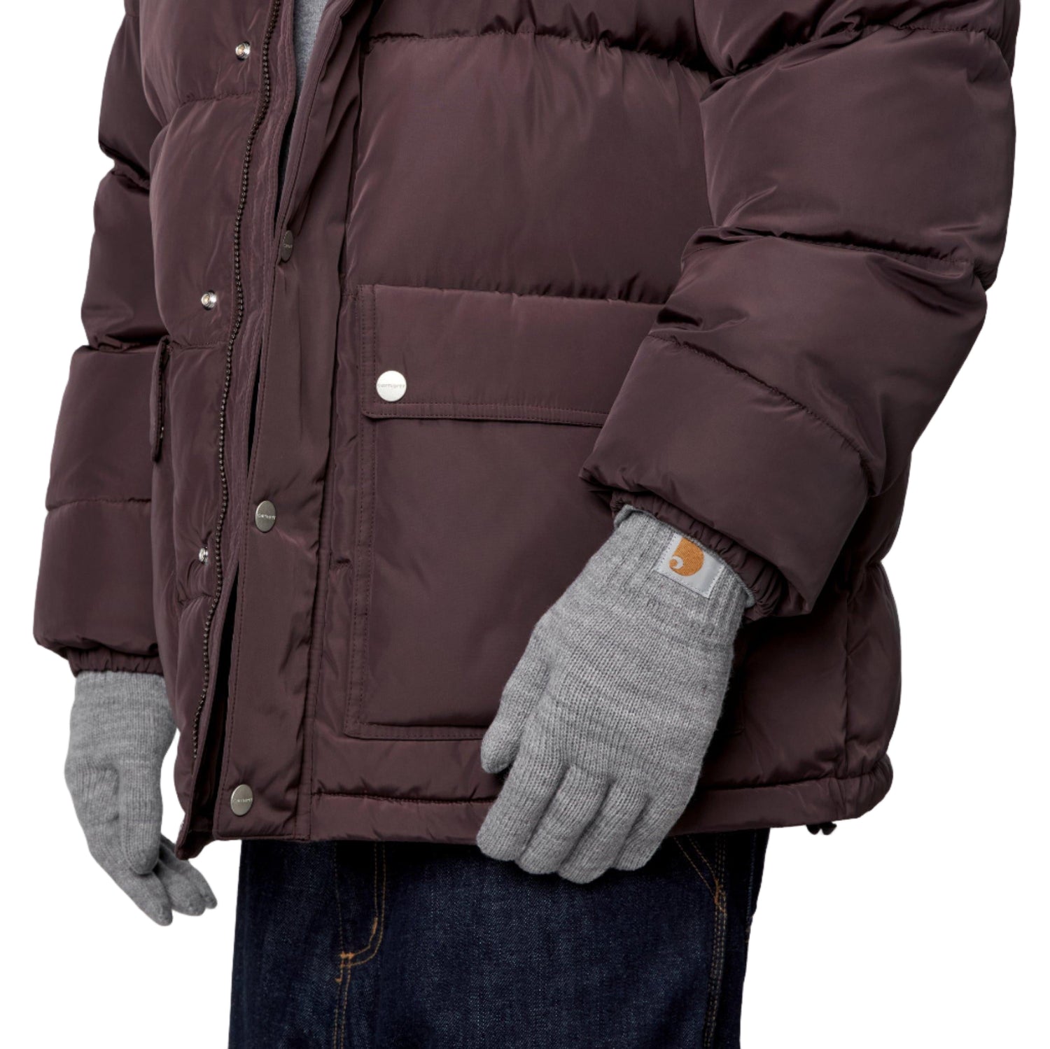 WATCH GLOVES GREY HEATHER