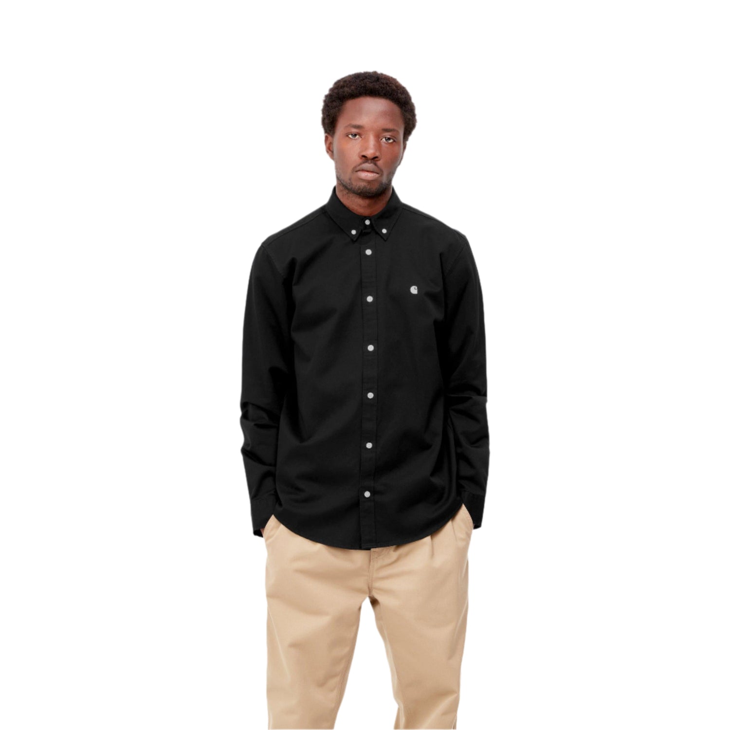 L/S MADISON SHIRT BLACK / WAX