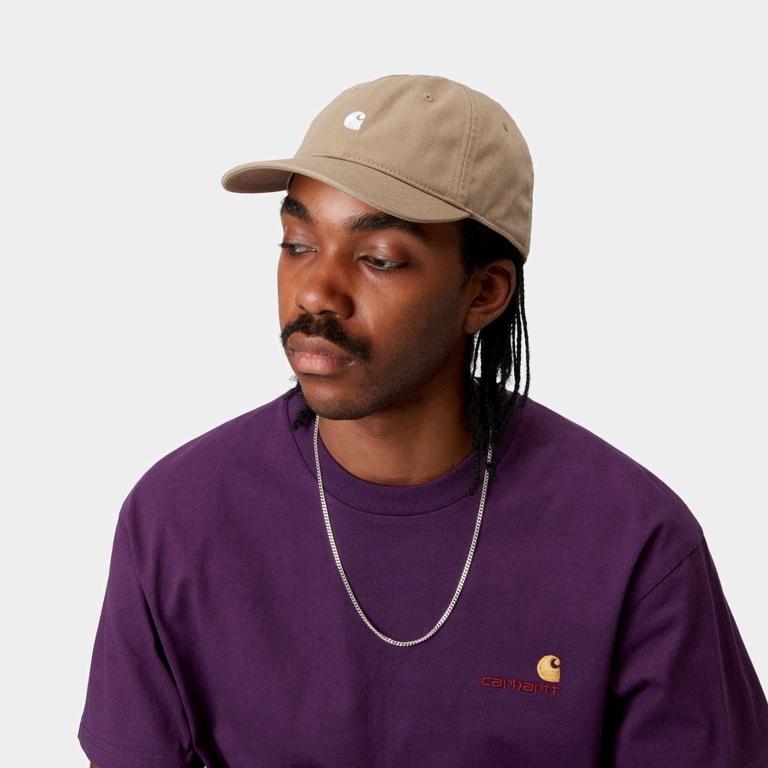 MADISON LOGO CAP LEATHER / WHITE