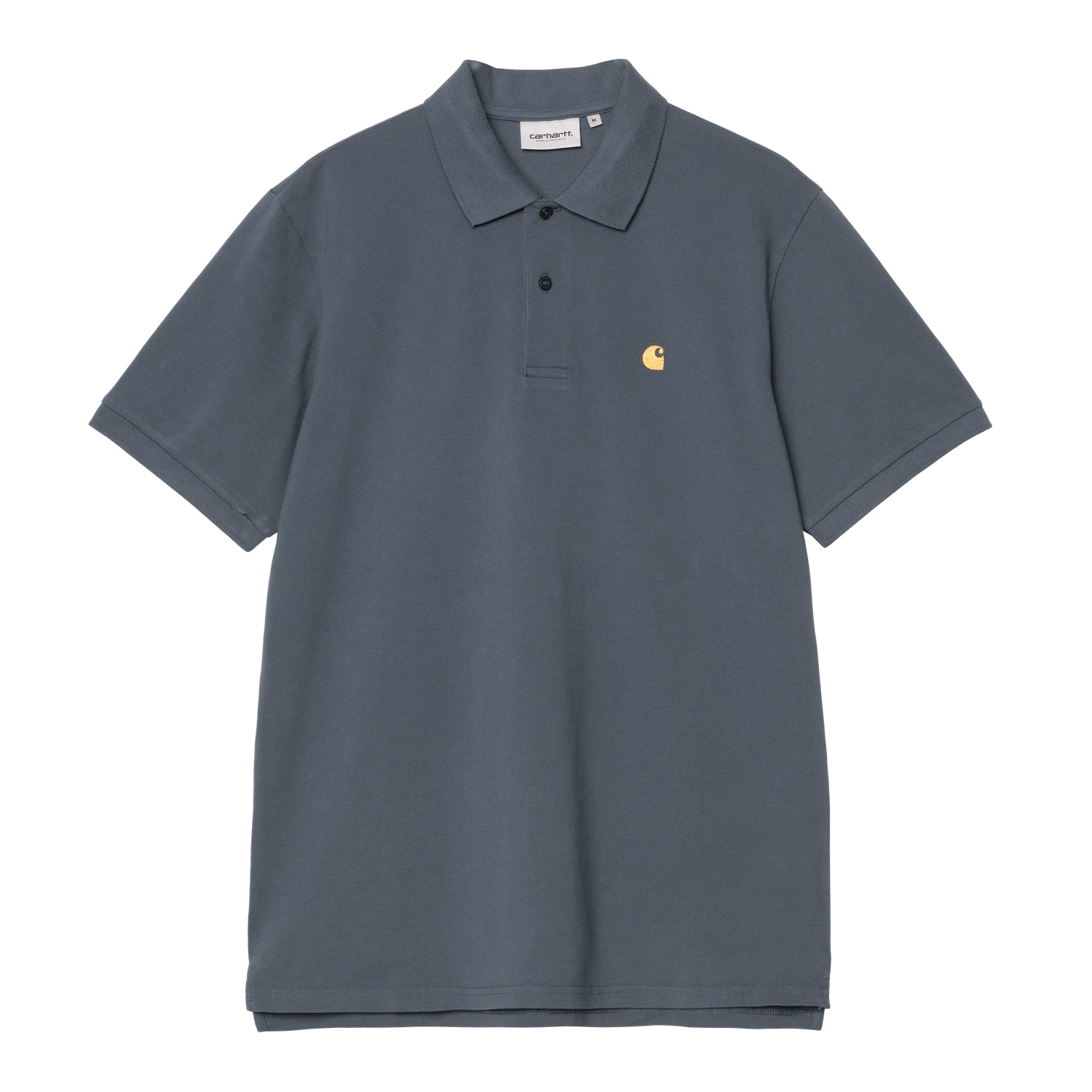 S/S CHASE PIQUE POLO COZY BLUE / GOLD