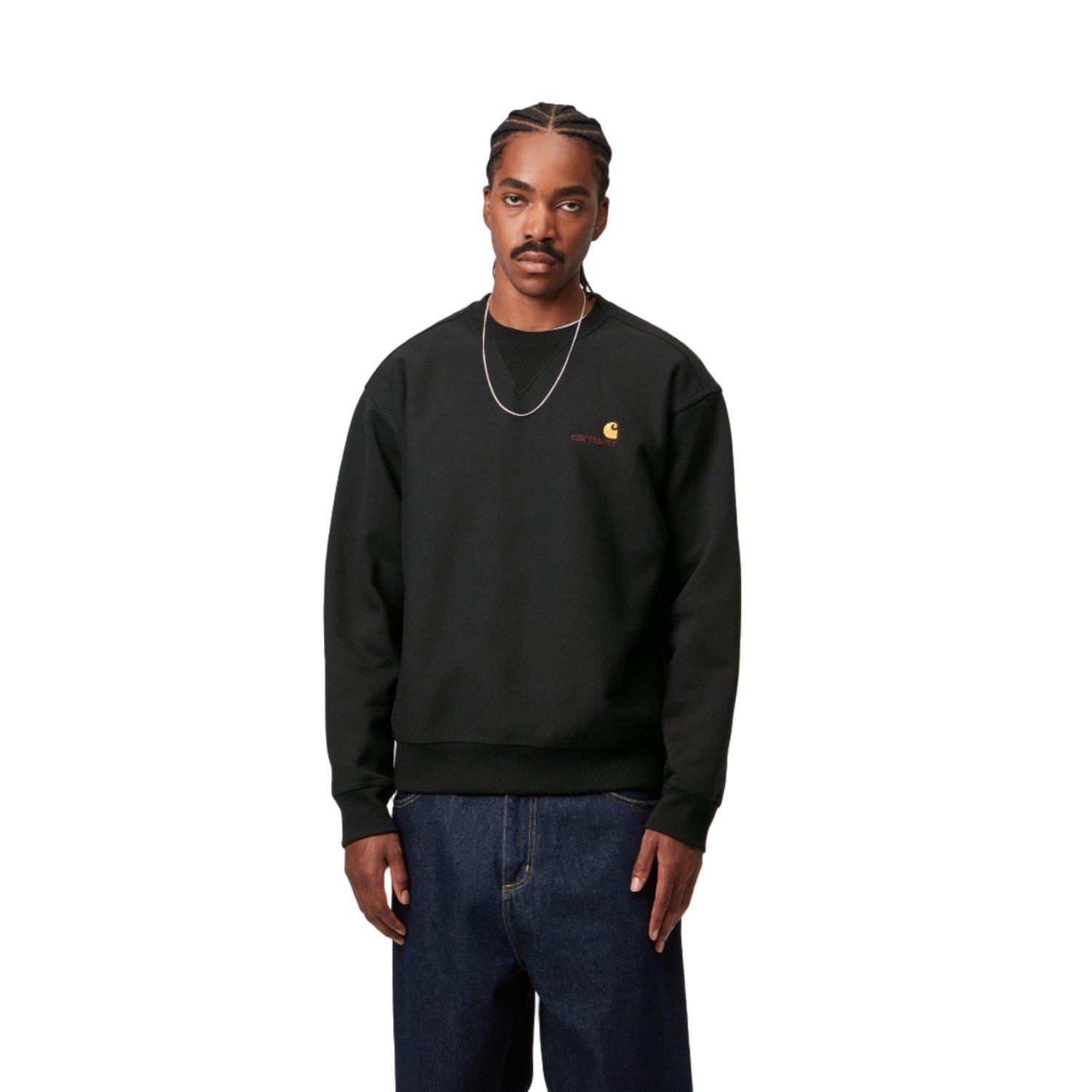 AMERICAN SCRIPT SWEAT BLACK