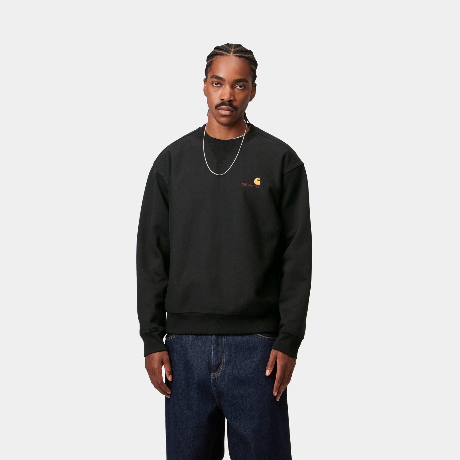 AMERICAN SCRIPT SWEAT BLACK