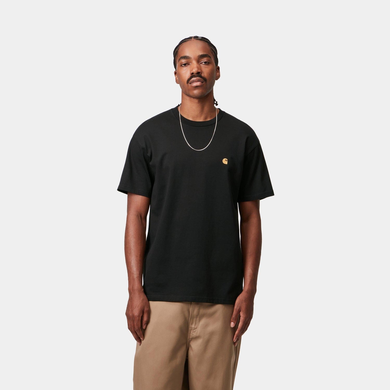 S/S CHASE T-SHIRT BLACK / GOLD