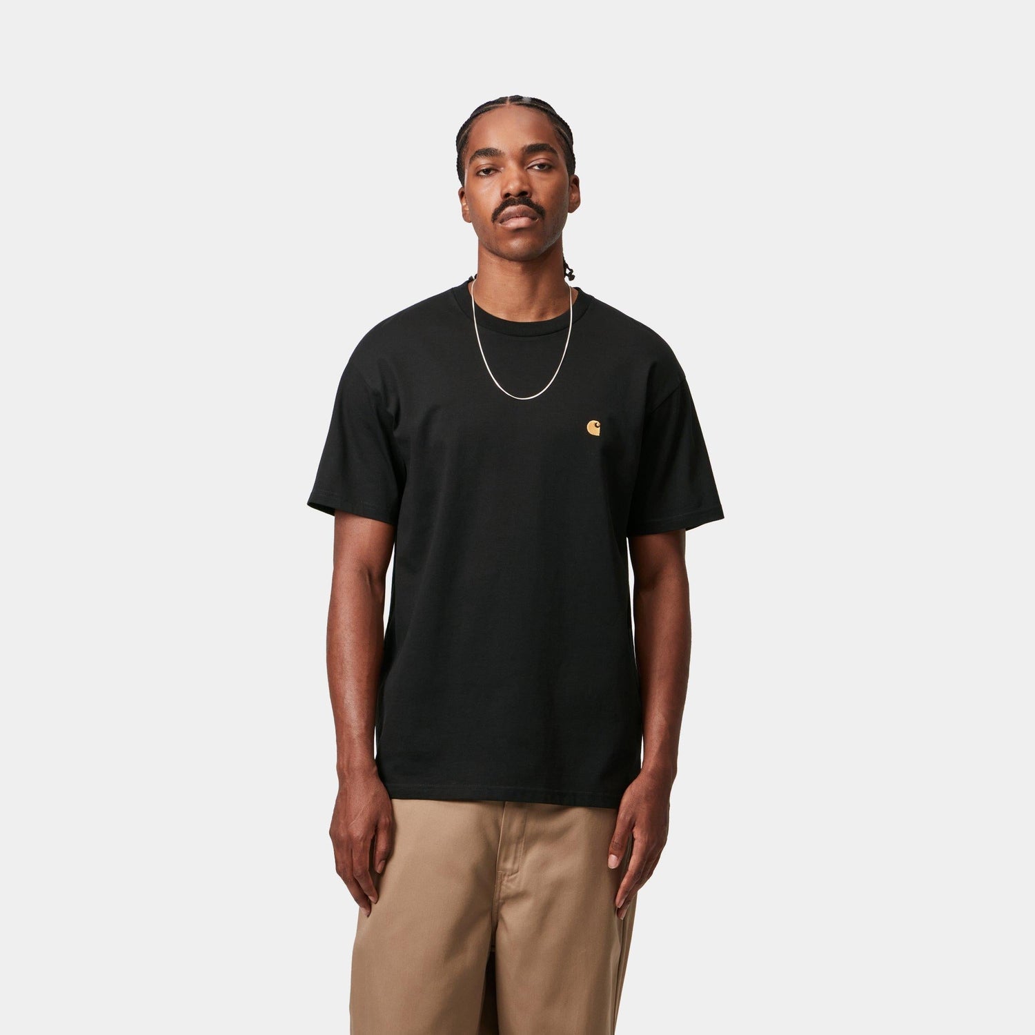 S/S CHASE T-SHIRT BLACK / GOLD