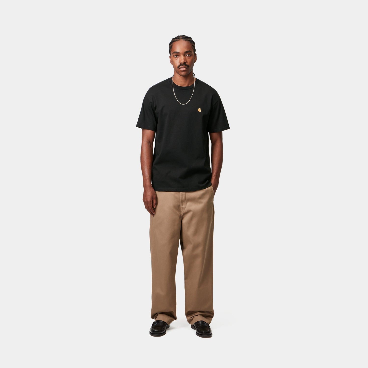 S/S CHASE T-SHIRT BLACK / GOLD