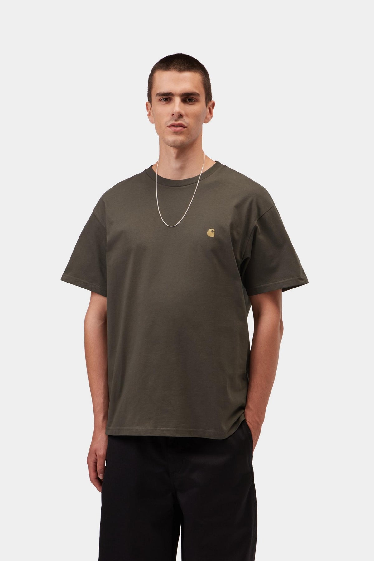 S/S CHASE T-SHIRT SHUNGITE / GOLD