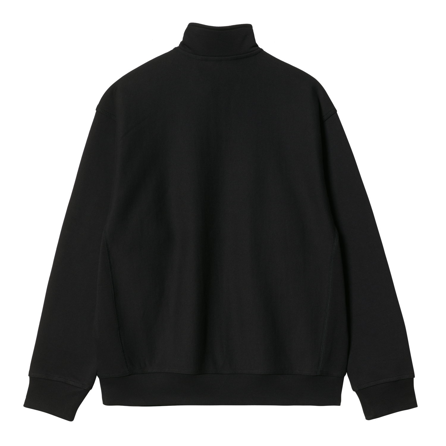 HALF ZIP AMERICAN SCRIPT SWEAT BLACK