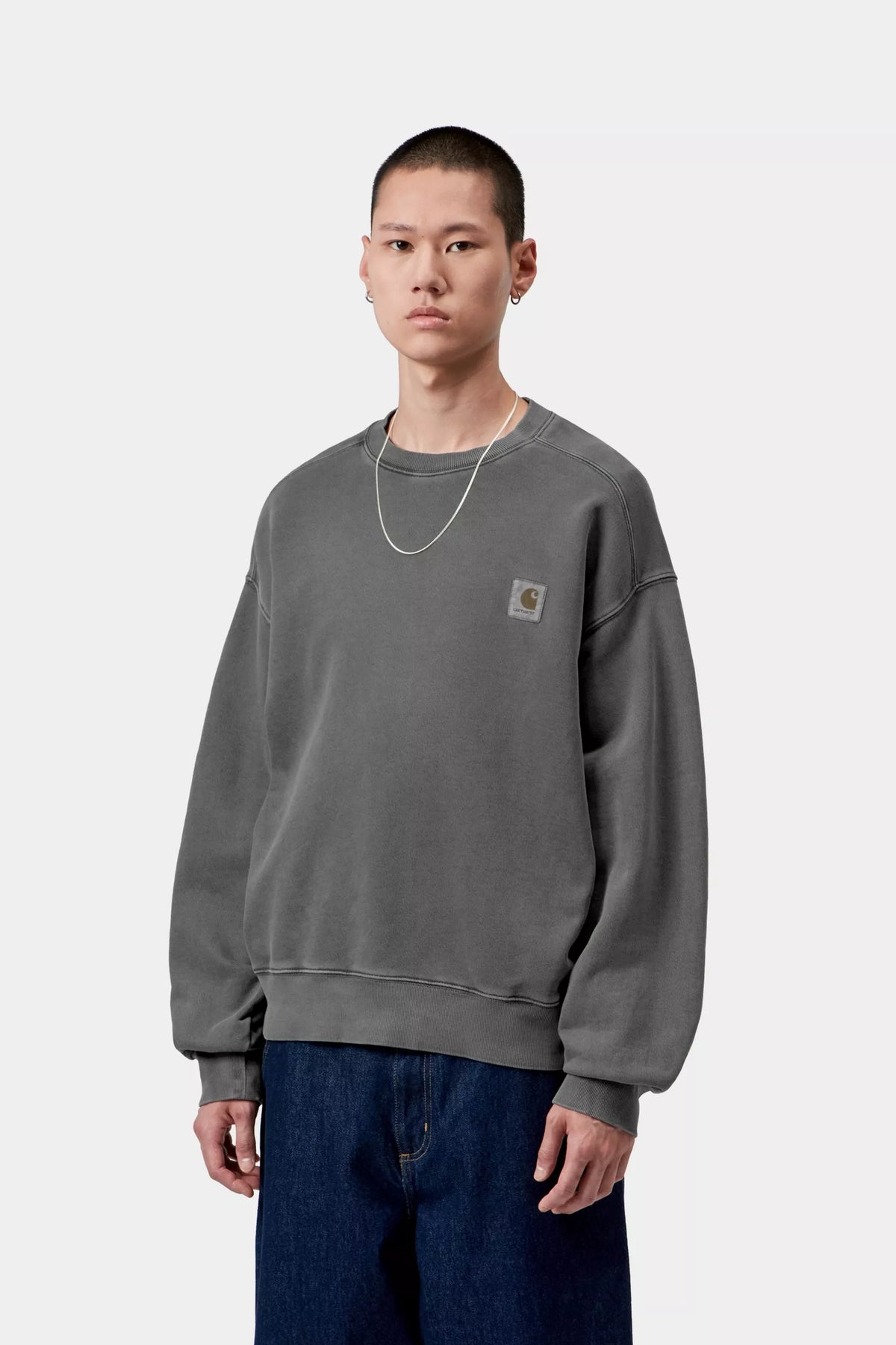 VISTA SWEAT BLACK GARMENT DYED