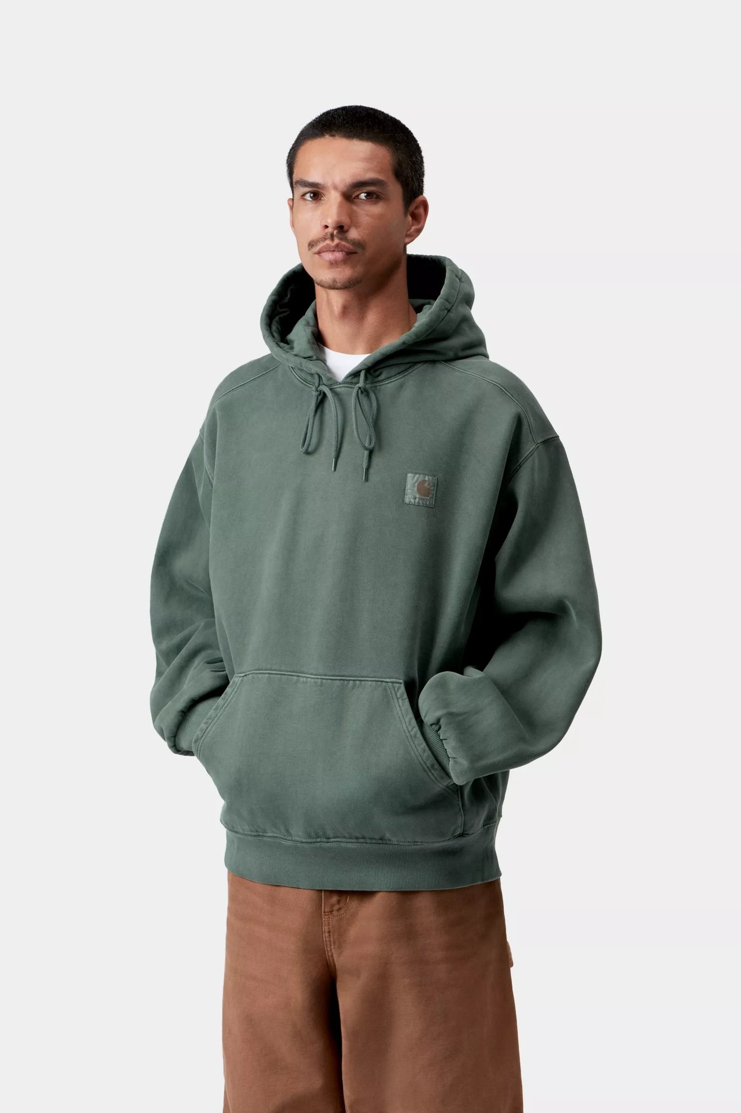 HOODED VISTA SWEAT DARK SCARAB GARMENT DYED