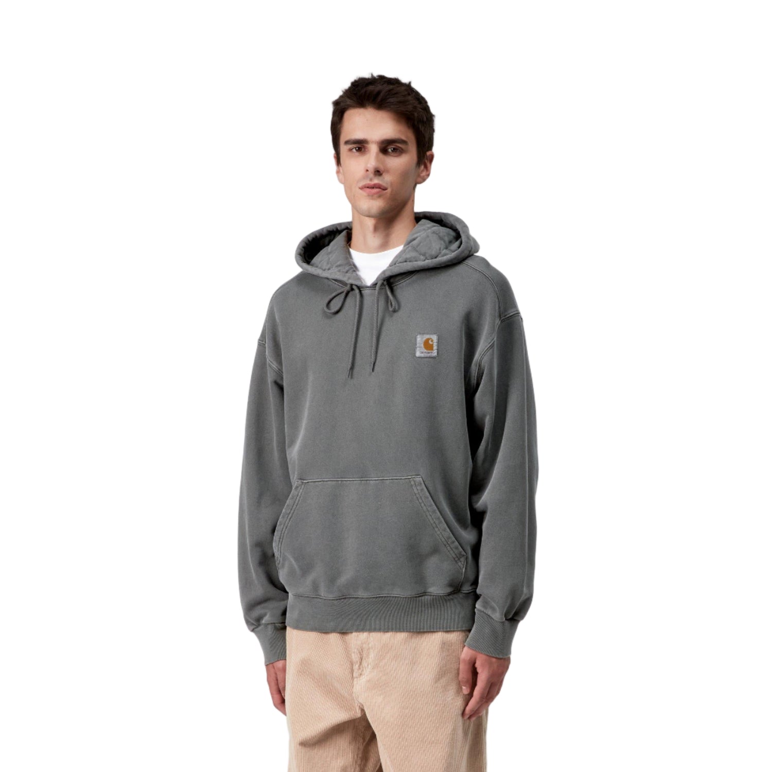 HOODED VISTA SWEAT BLACK GARMENT DYED