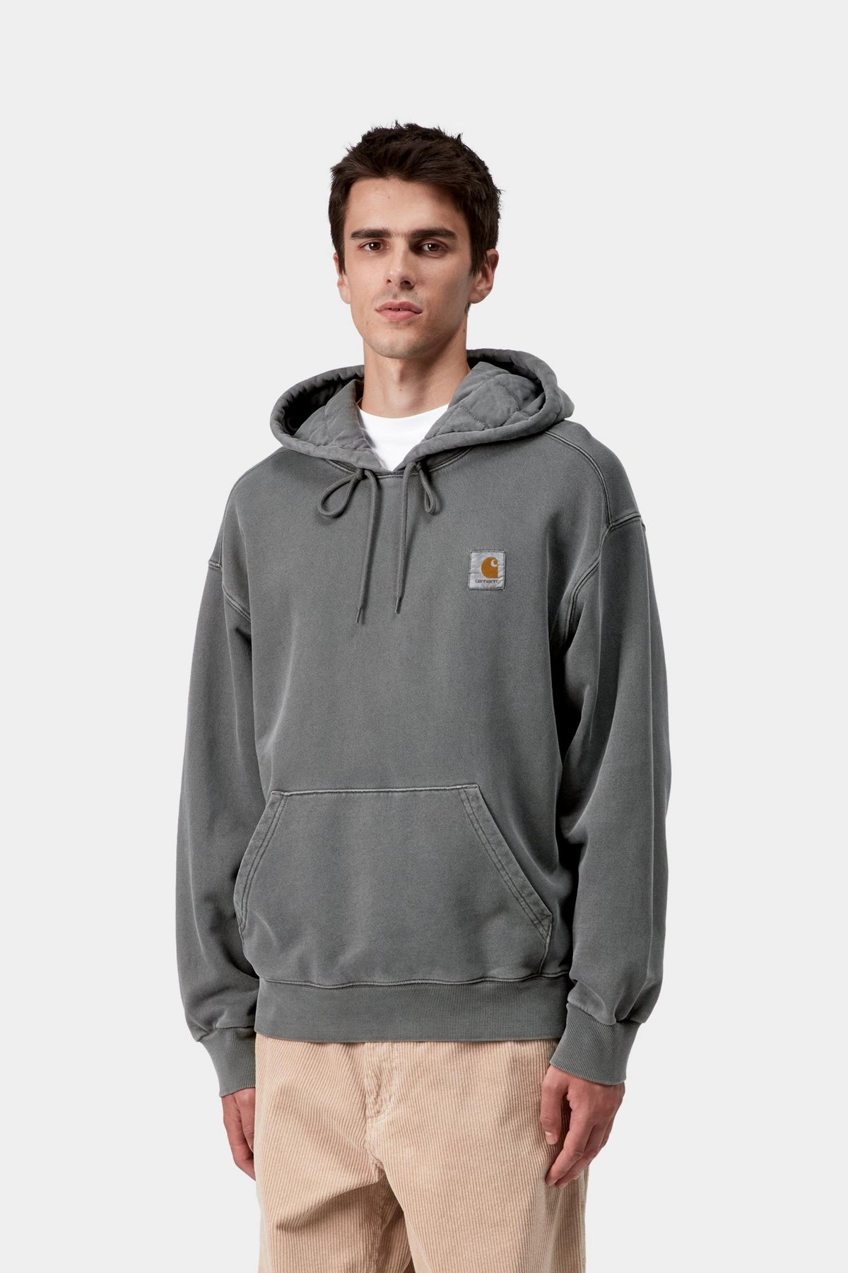 HOODED VISTA SWEAT BLACK GARMENT DYED