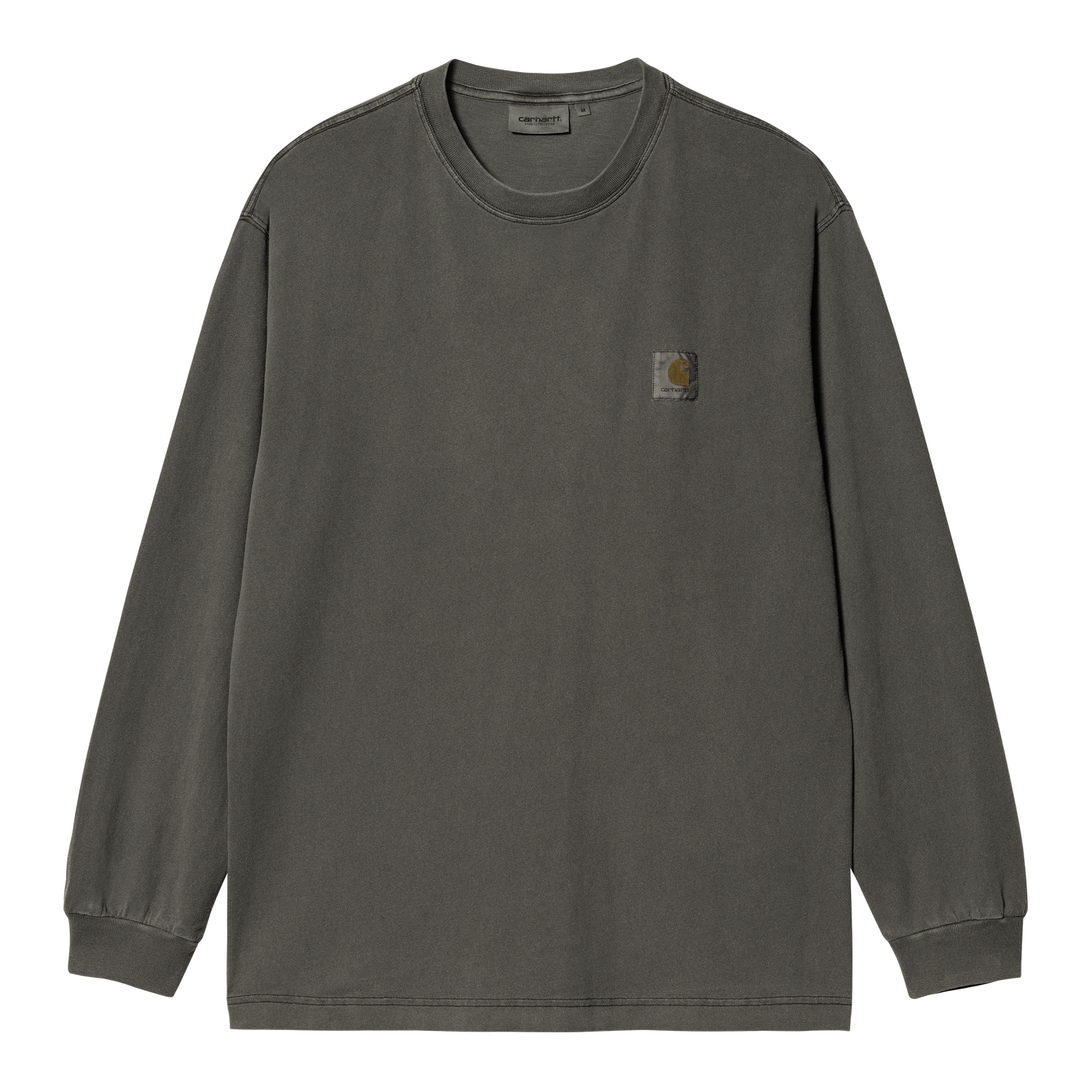 L/S NELSON T-SHIRT BLACK GARMENT DYED