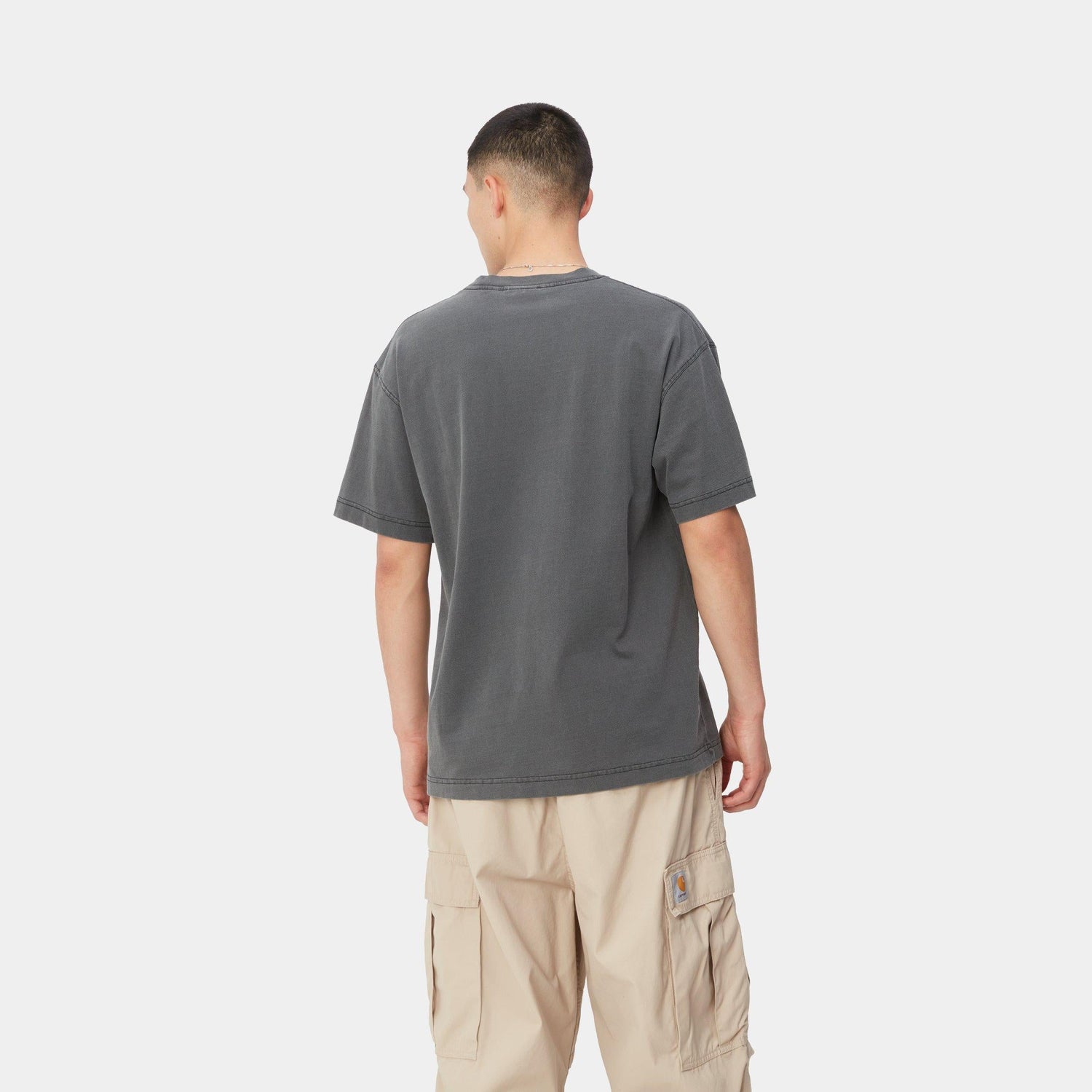S/S NELSON T-SHIRT BLACK GARMENT DYED