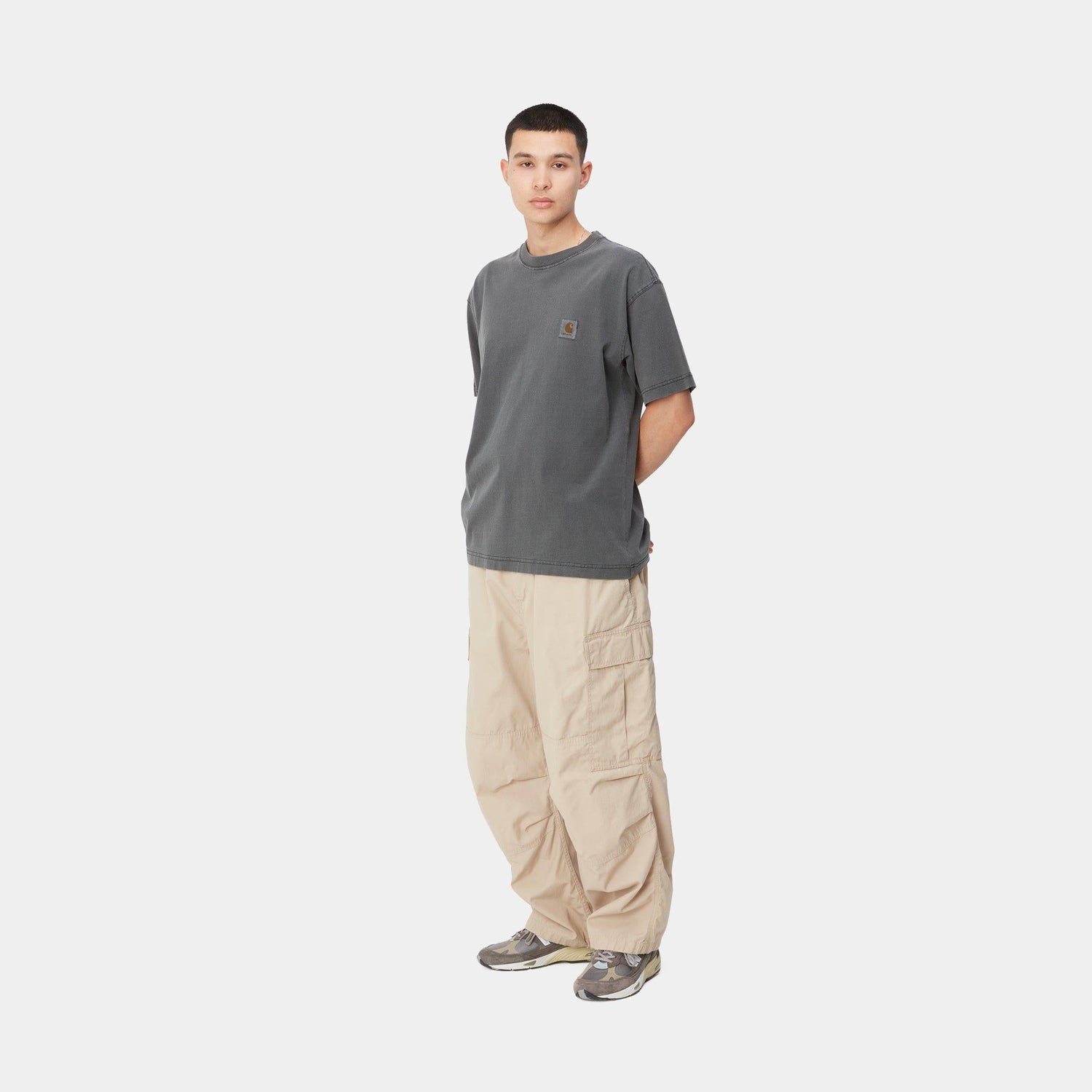 S/S NELSON T-SHIRT BLACK GARMENT DYED