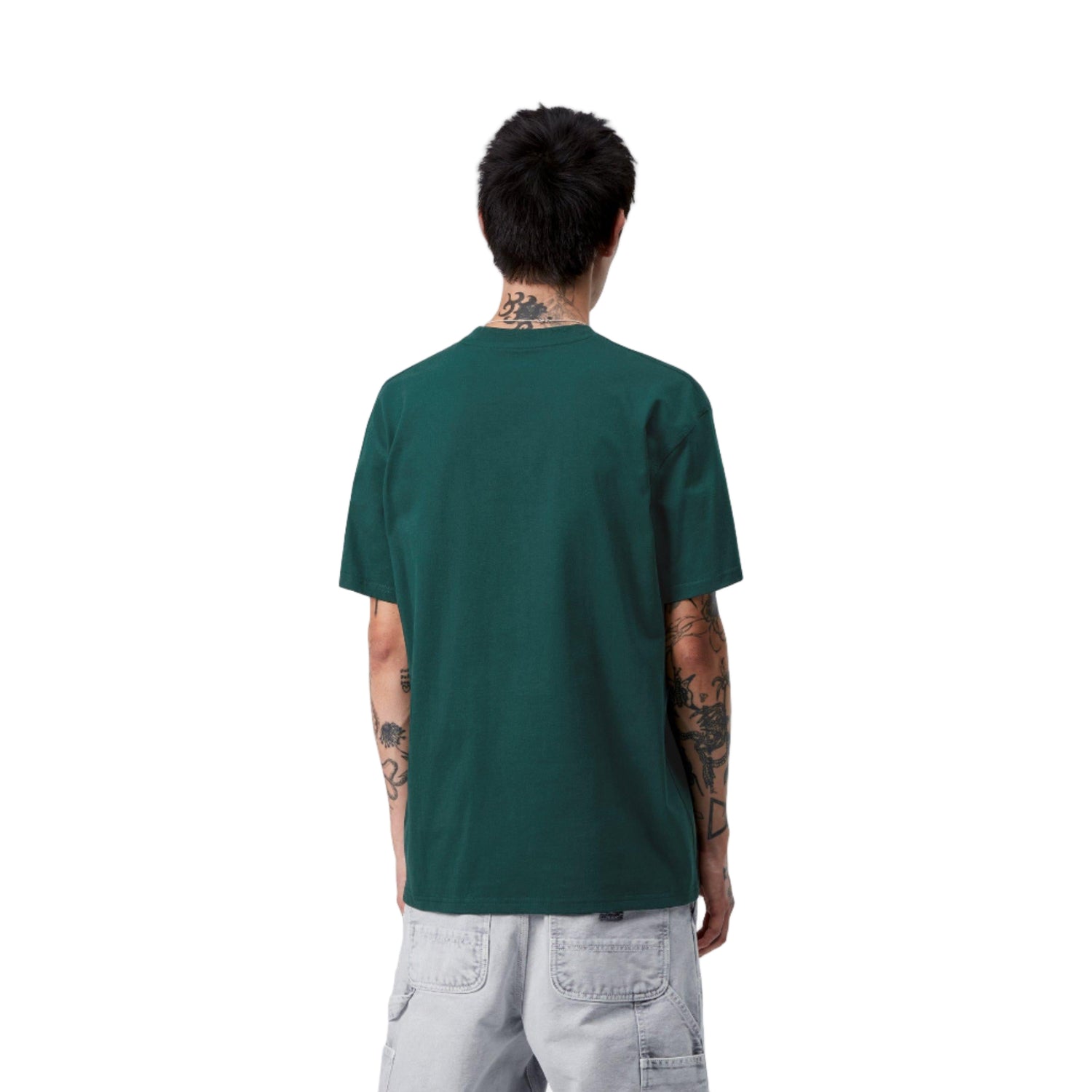 S/S AMERICAN SCRIPT T-SHIRT DARK FIR