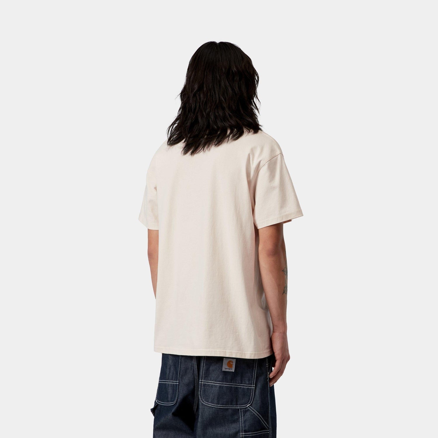 S/S AMERICAN SCRIPT T-SHIRT NATURAL