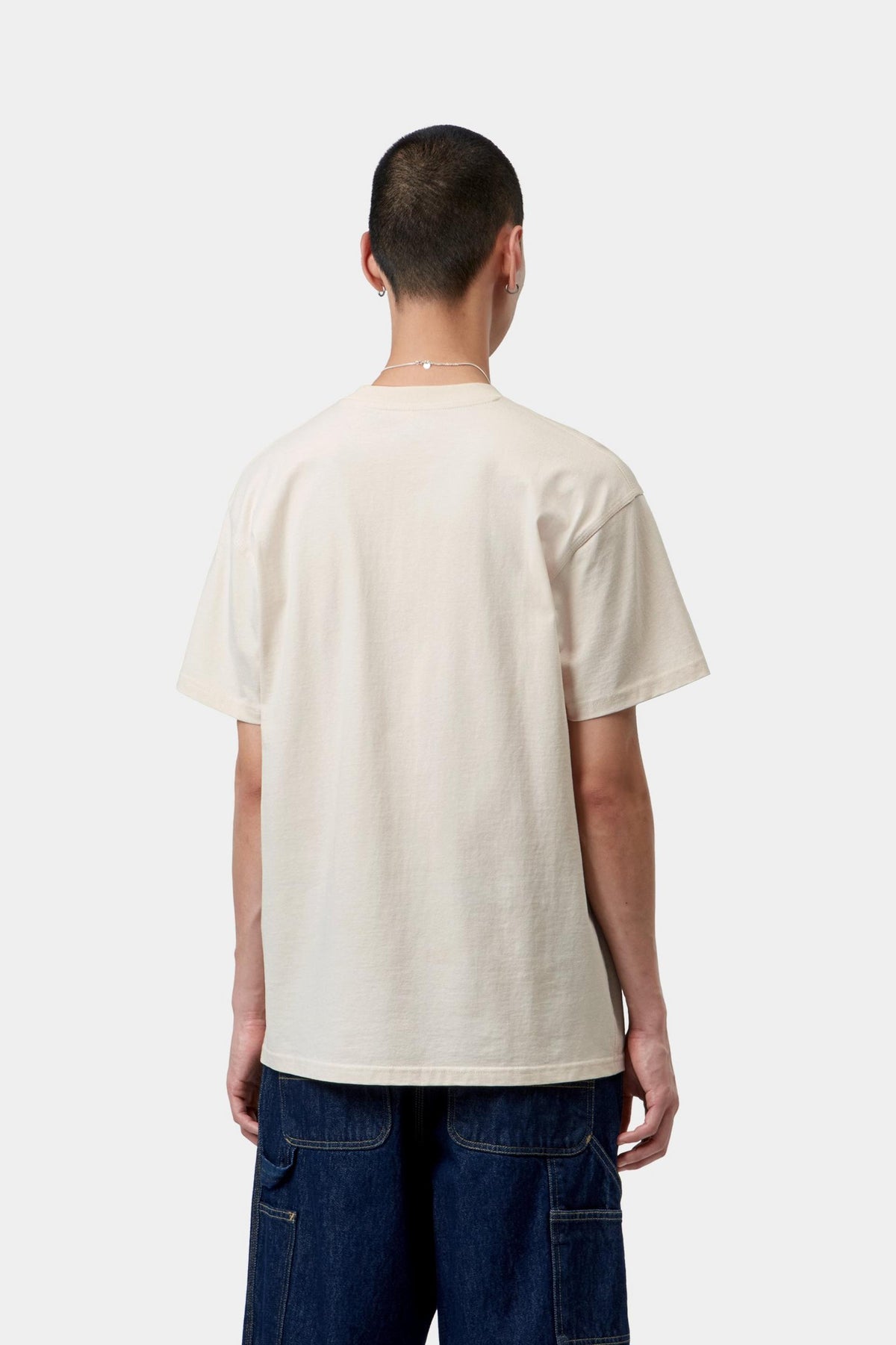 S/S AMERICAN SCRIPT T-SHIRT NATURAL