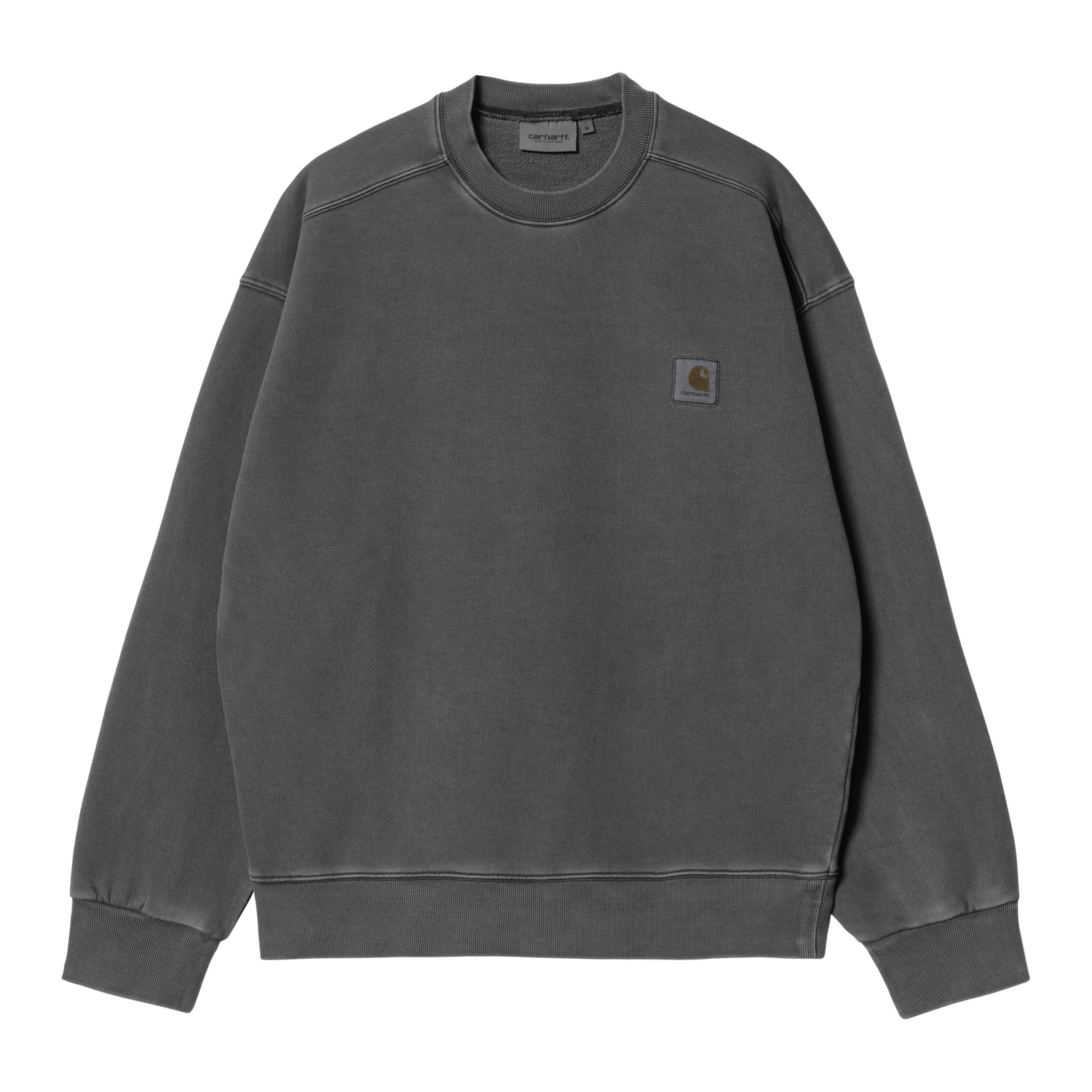 NELSON SWEAT BLACK GARMENT DYED