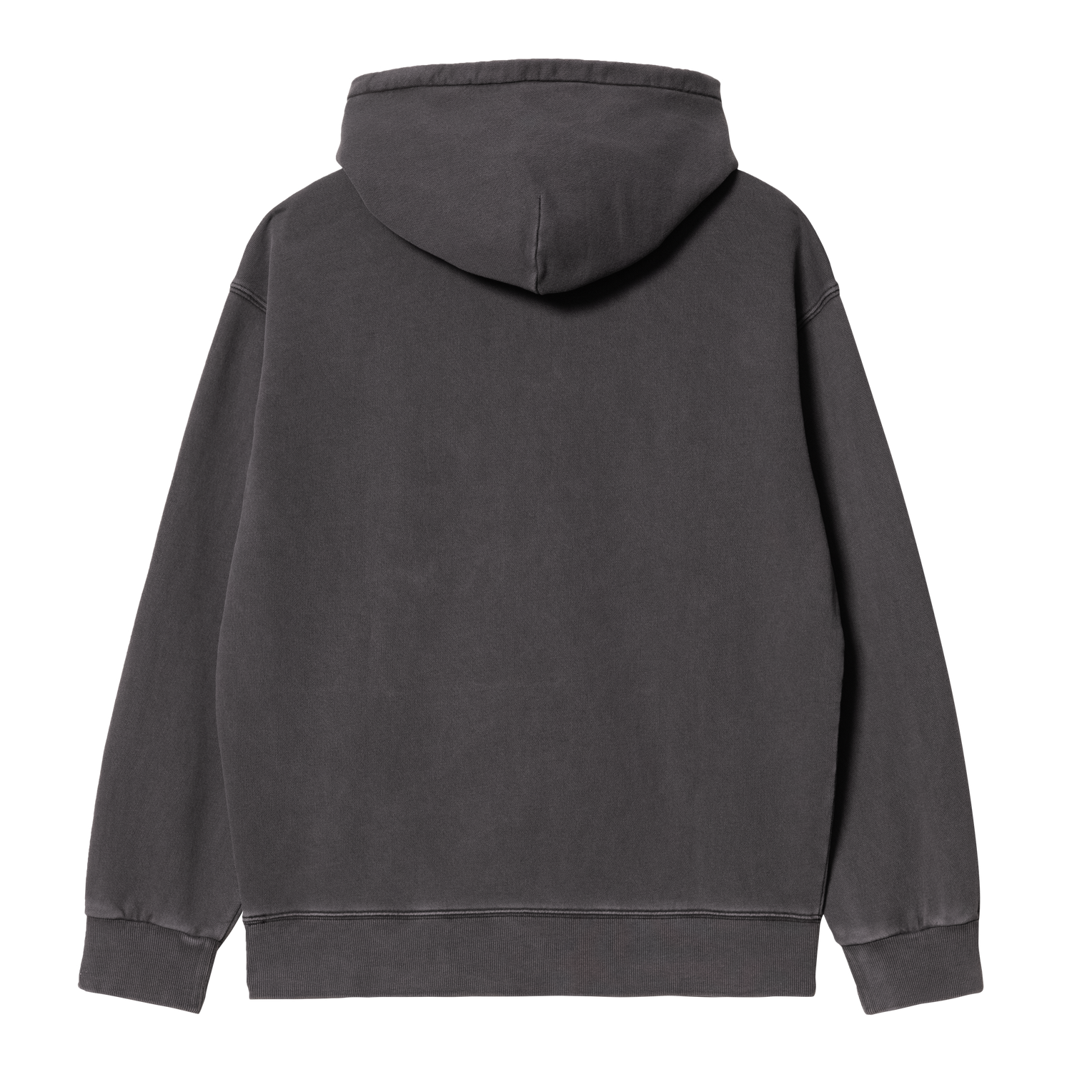 HOODED NELSON SWEAT BLACK GARMENT DYED