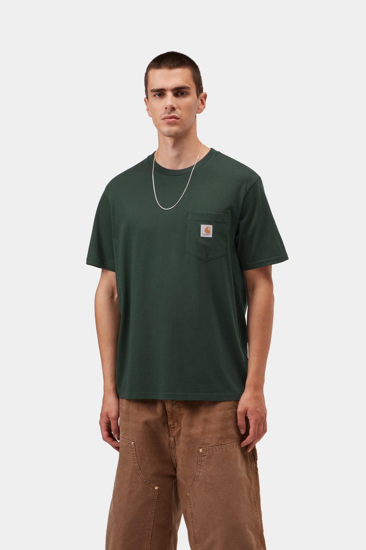 S/S POCKET T-SHIRT DARK SCARAB