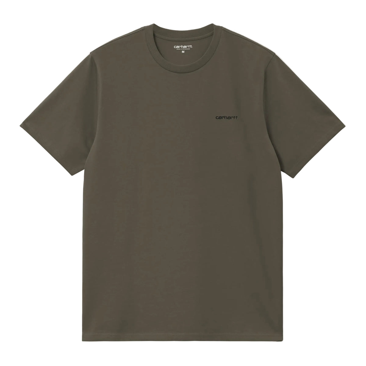 S/S SCRIPT EMBROIDERY T-SHIRT CYPRESS / BLACK