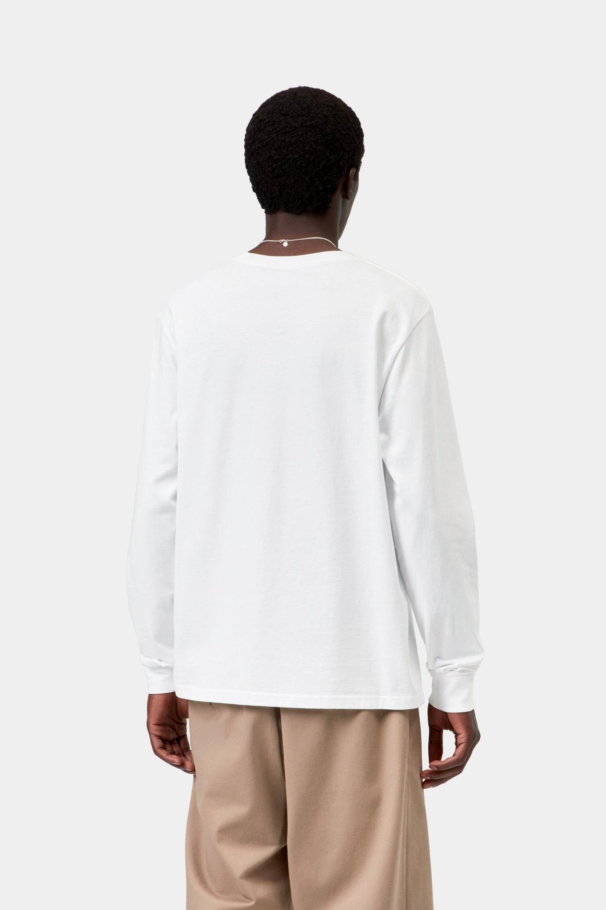 L/S POCKET T-SHIRT WHITE