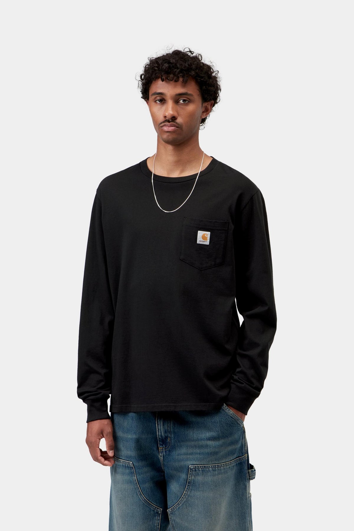 L/S POCKET T-SHIRT BLACK