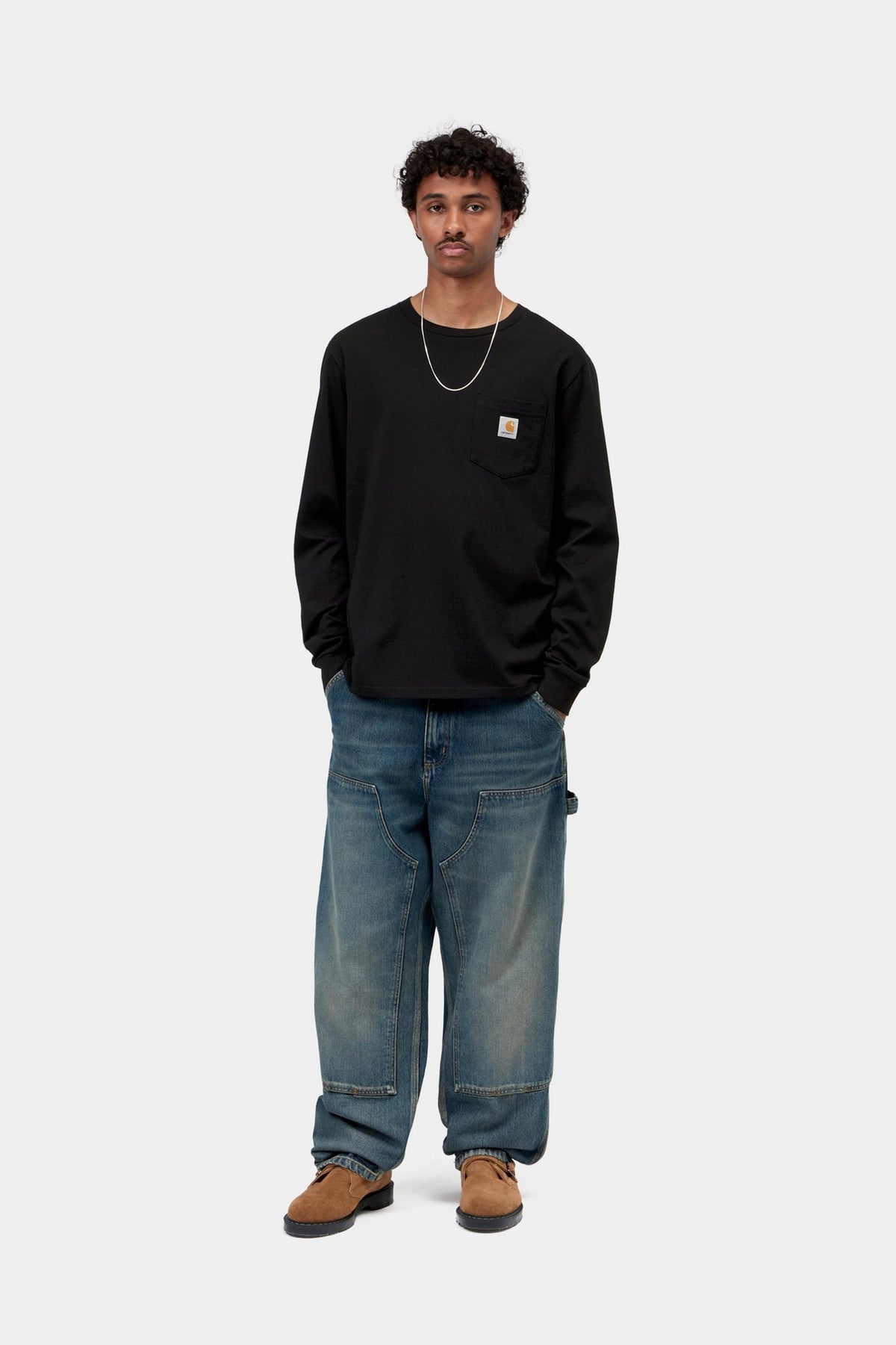 L/S POCKET T-SHIRT BLACK