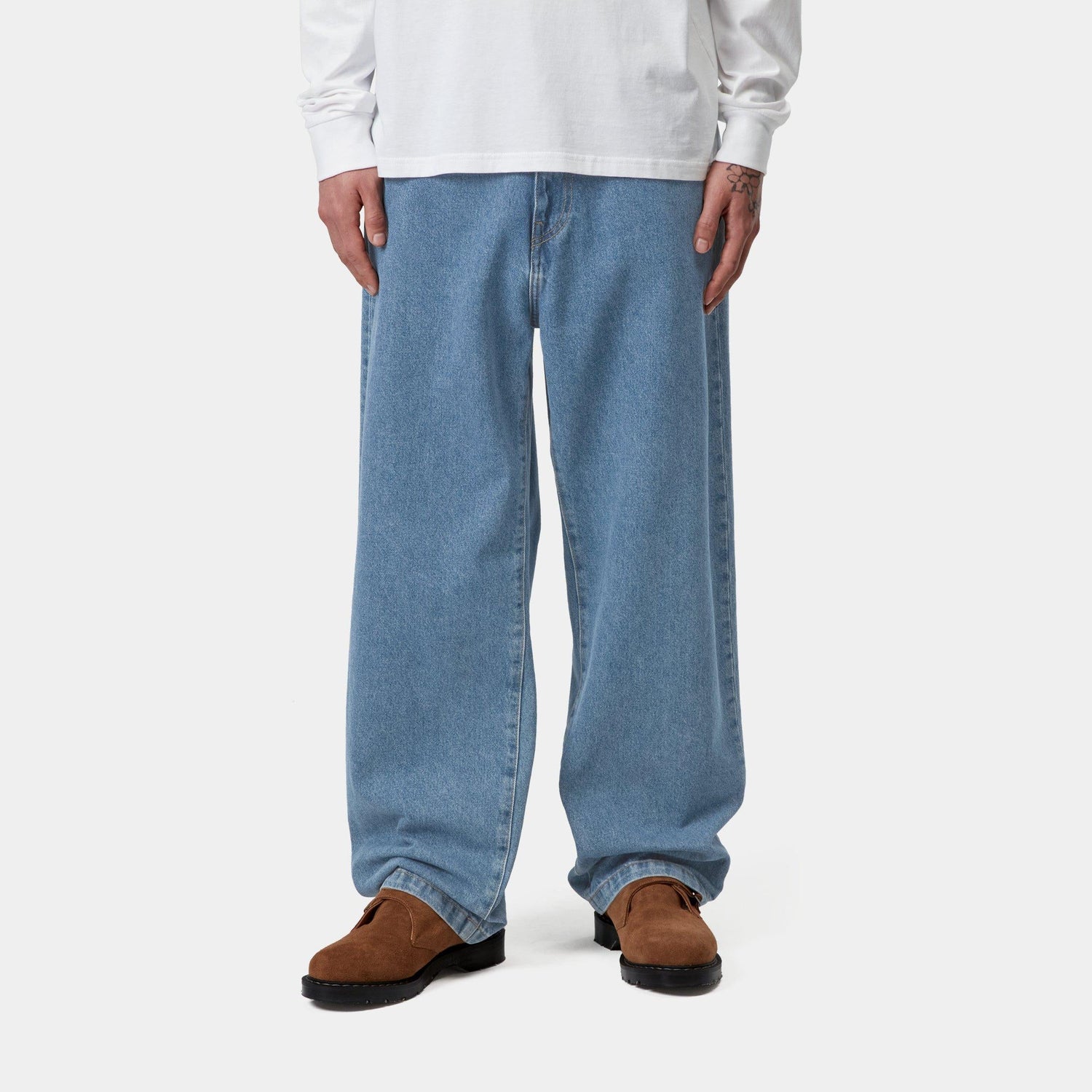 LANDON PANT BLUE HEAVY STONE WASH