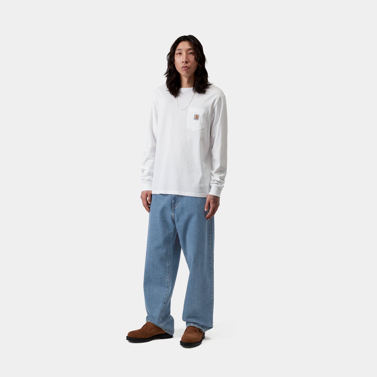 LANDON PANT BLUE HEAVY STONE WASH