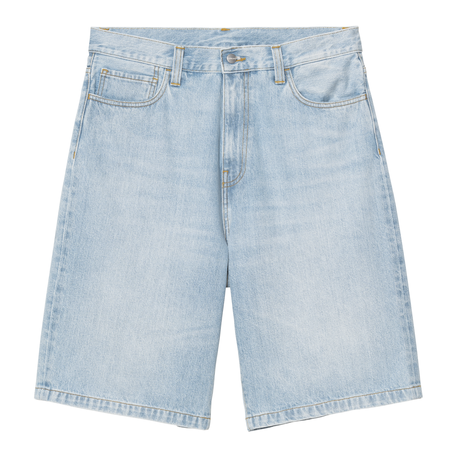 LANDON SHORT BLUE HEAVY WORN BLEACHED