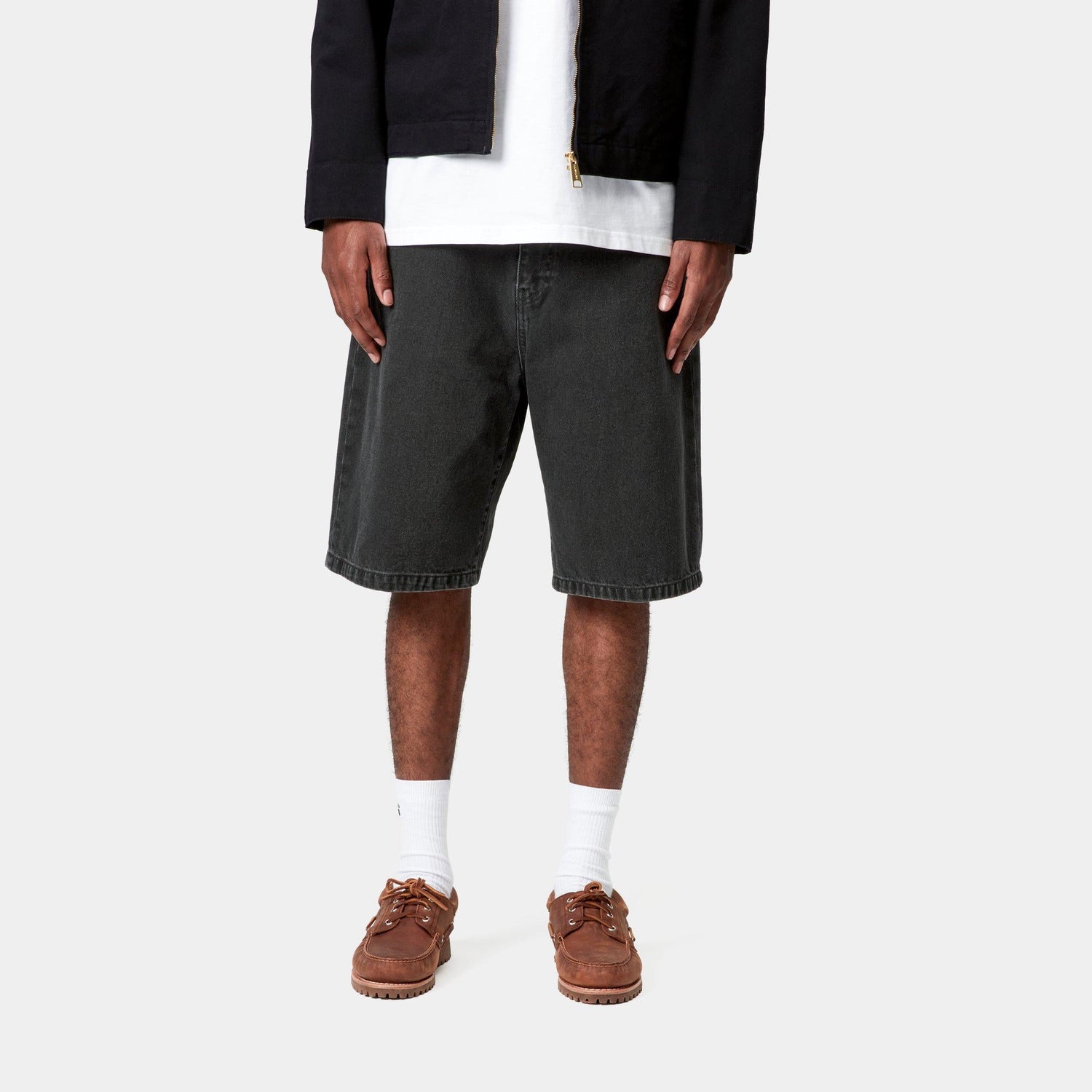 LANDON SHORT BLACK STONE WASHED