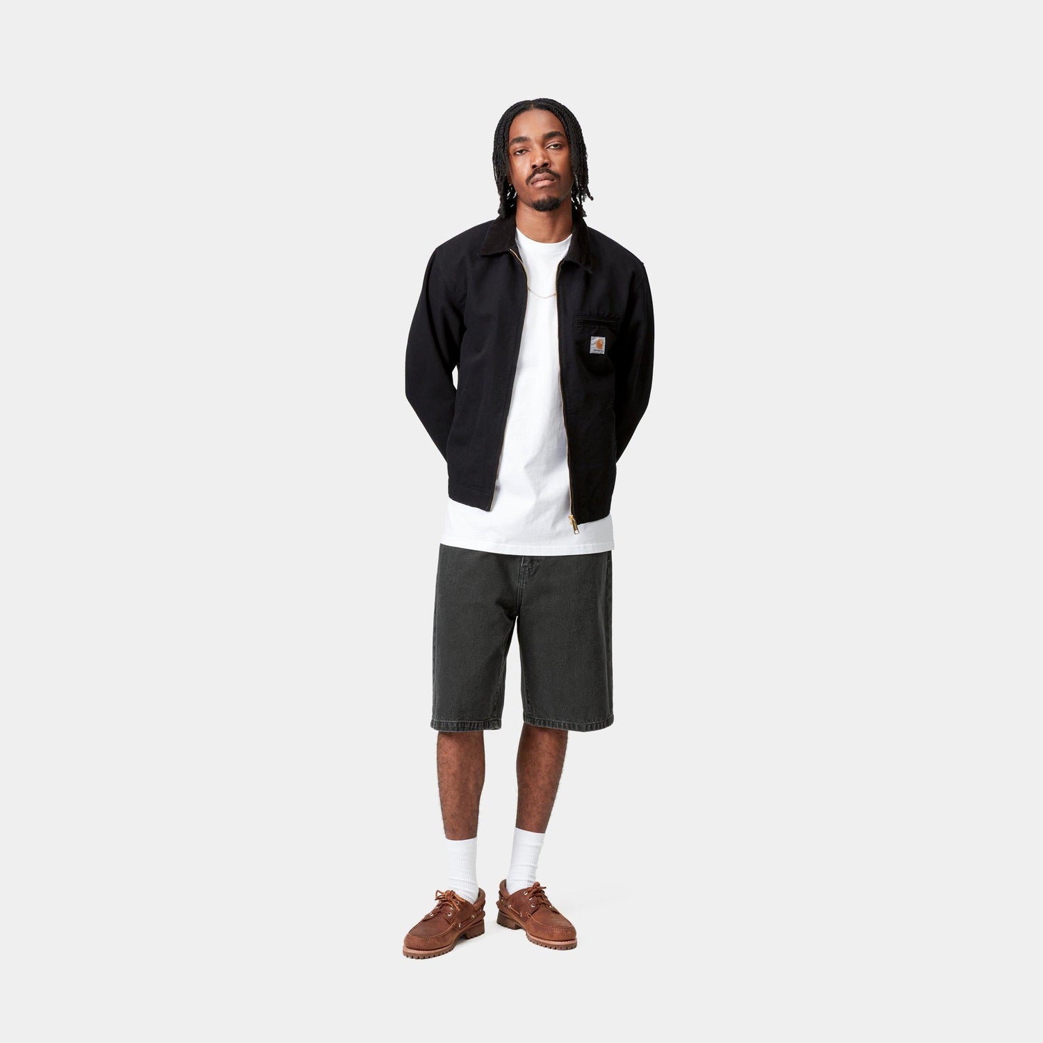 LANDON SHORT BLACK STONE WASHED