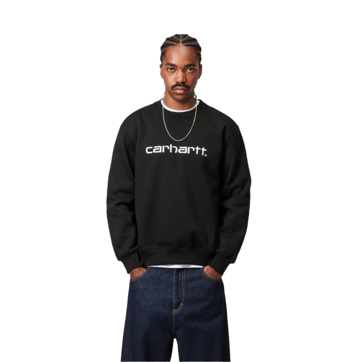 CARHARTT SWEAT BLACK / WHITE