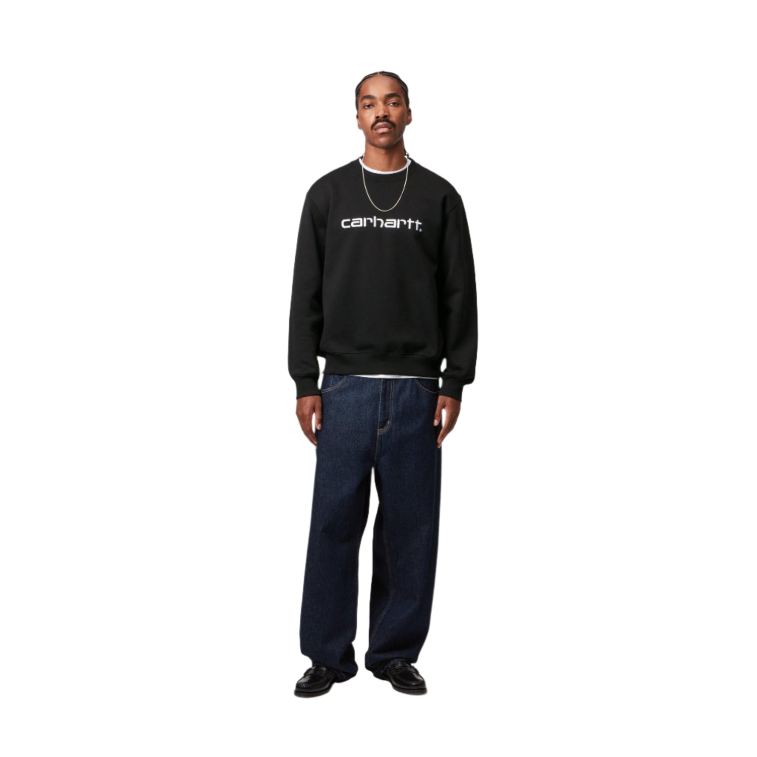 CARHARTT SWEAT BLACK / WHITE