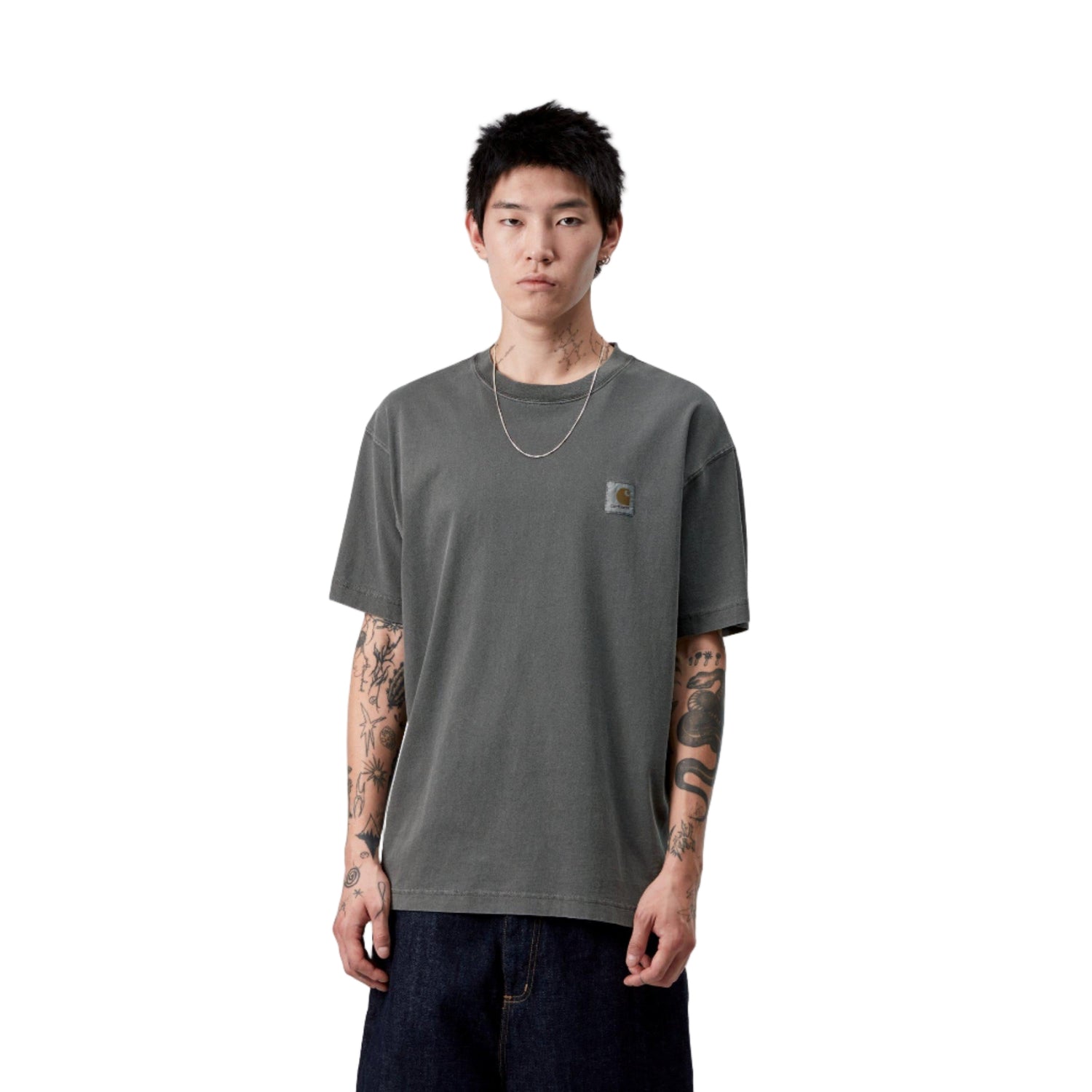S/S VISTA T-SHIRT BLACK GARMENT DYED